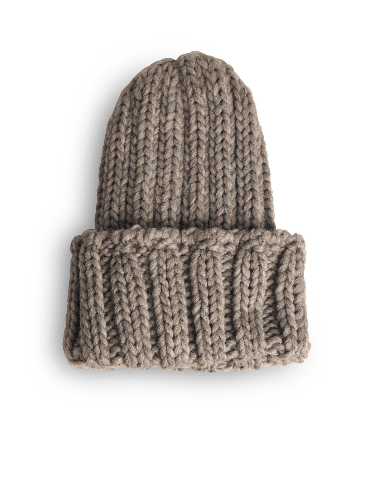 Woolrich Logo Patch Turn-up Hem Beanie In Light Grey Melange