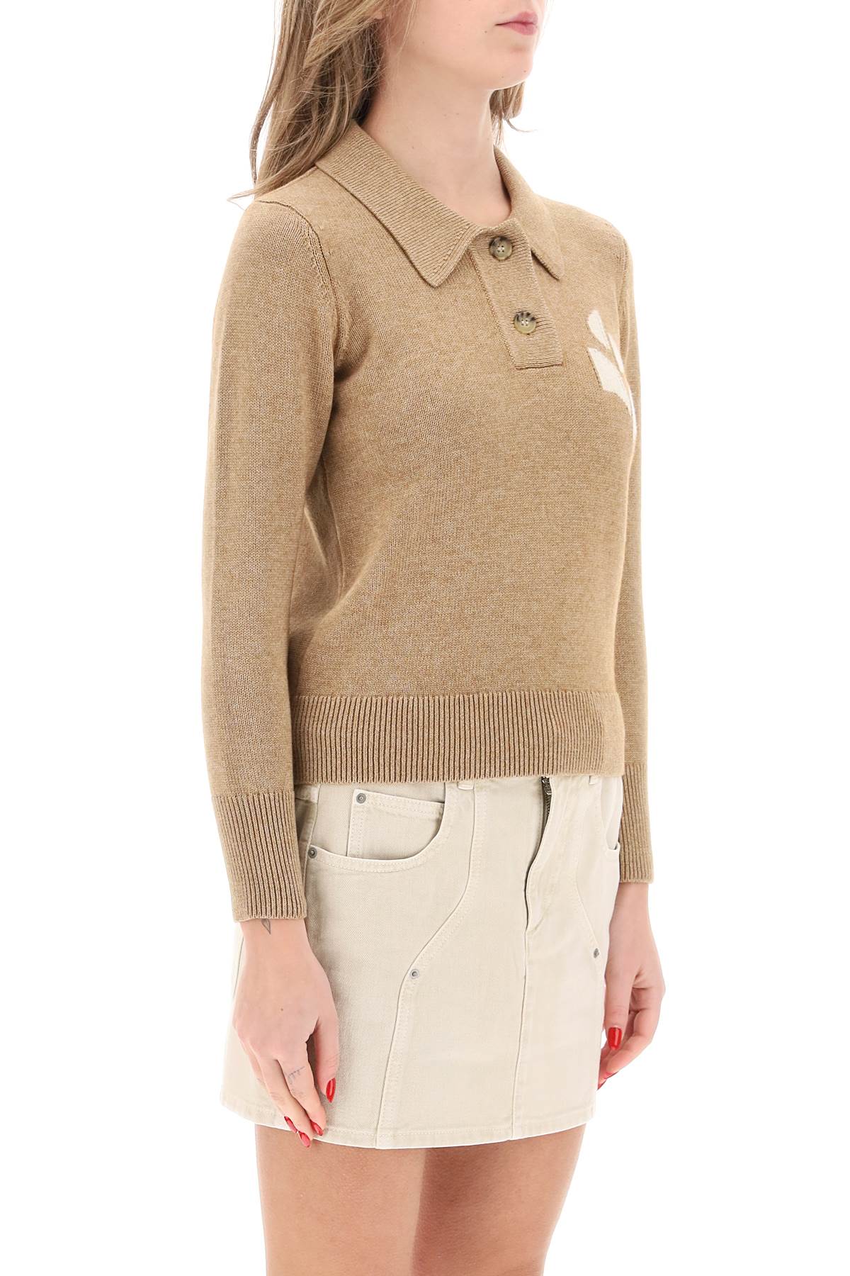 Isabel Marant Étoile Isabel Marant Etoile Nola Cotton-wool Blend Sweater In Brown