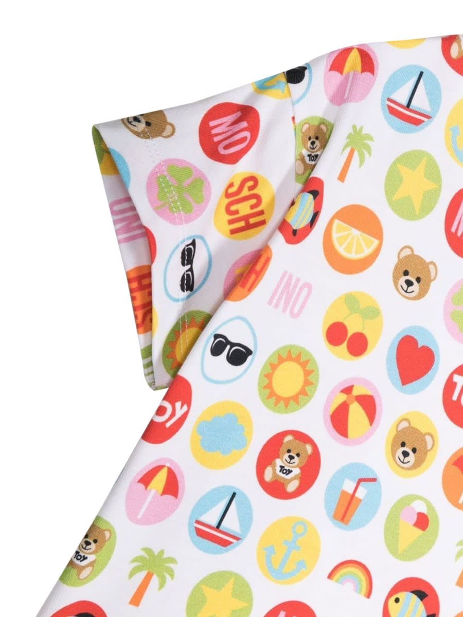 Moschino T-shirt Prints Circles In Multicolour