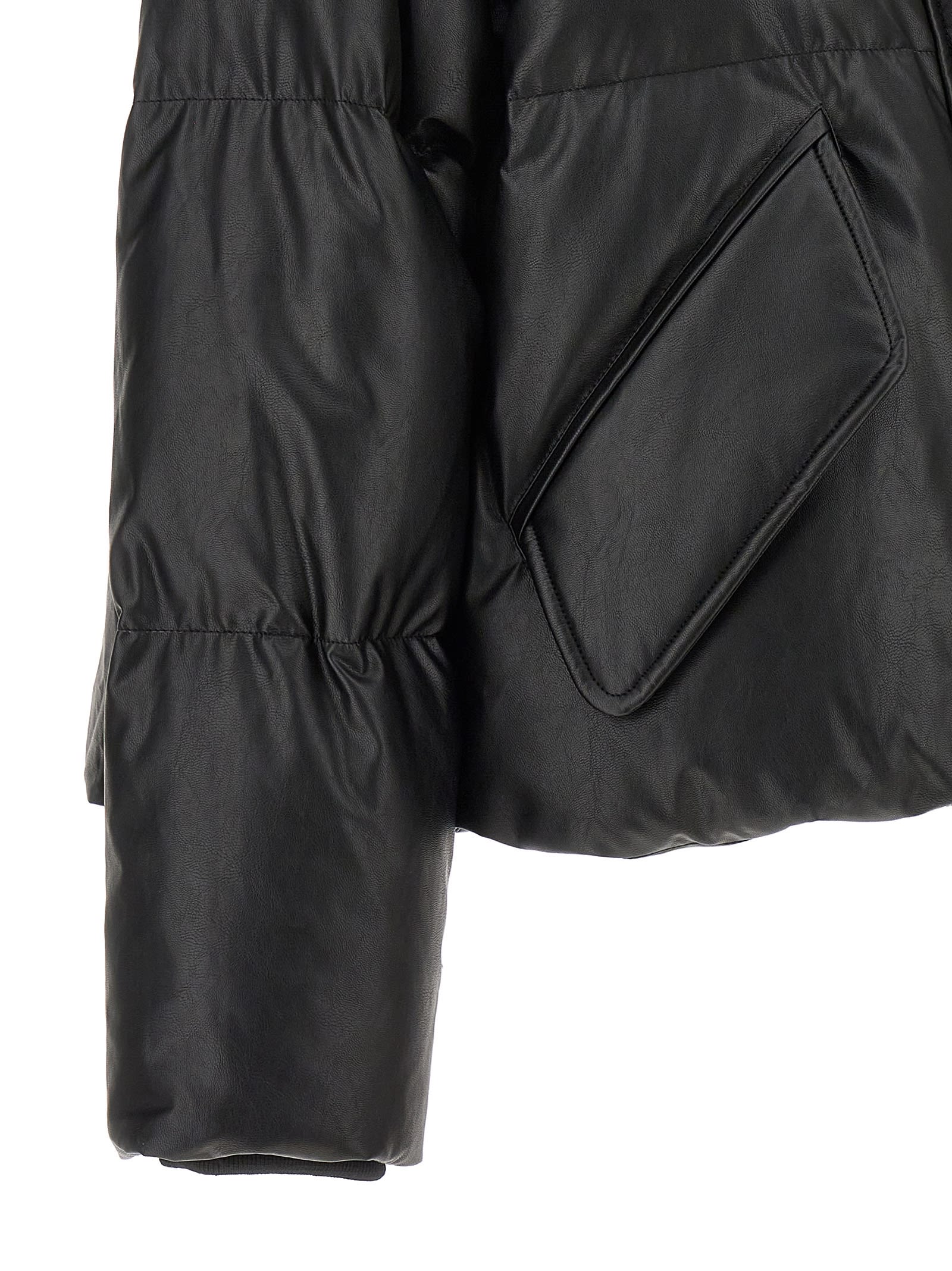 Shop Mm6 Maison Margiela Sportsjacket Down Jacket In Black