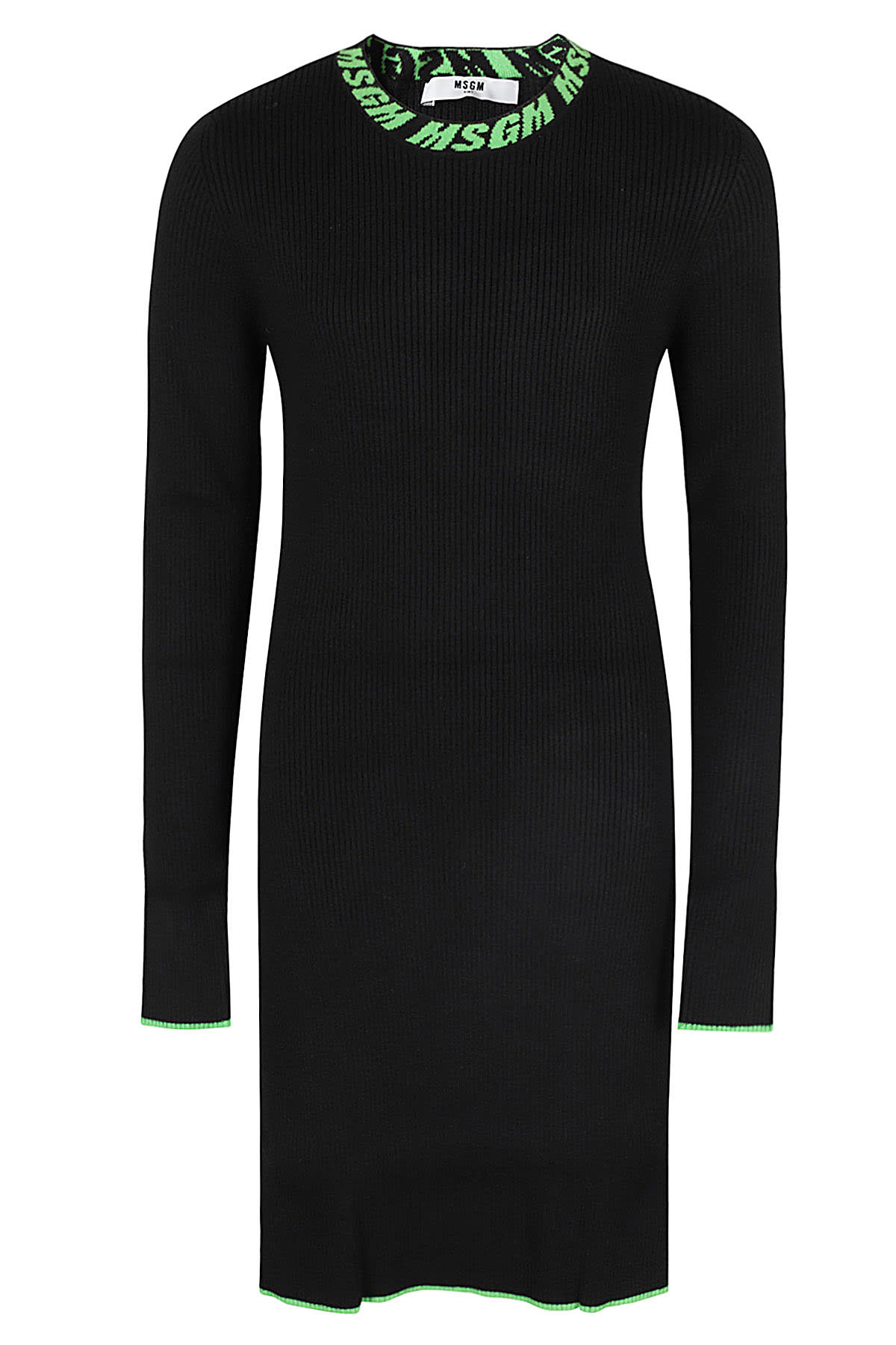 Msgm Kids' Knitted Dress In Black