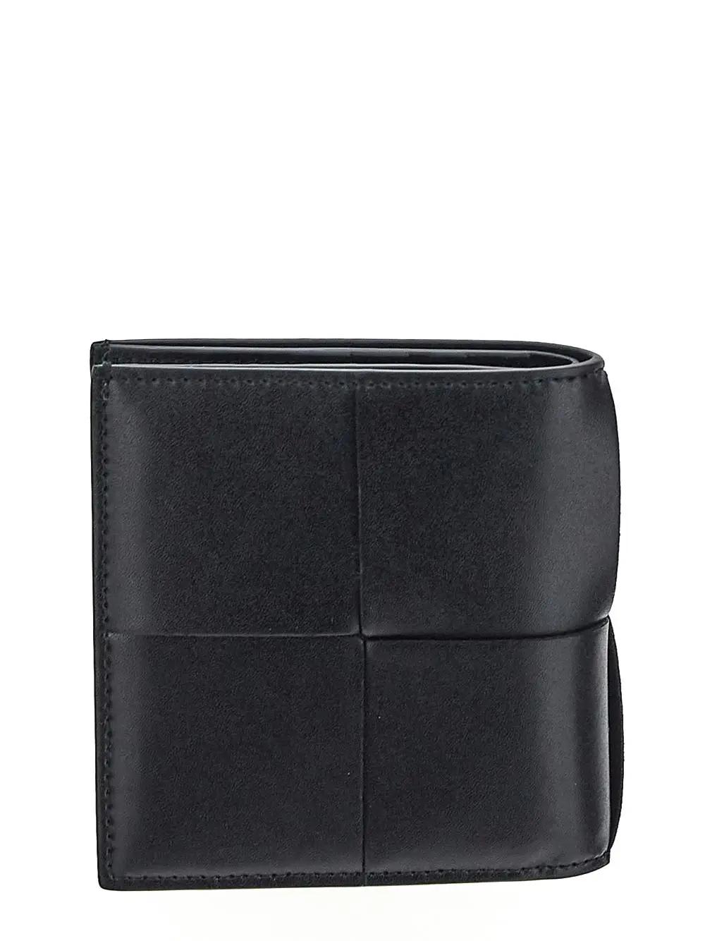 Shop Bottega Veneta Cassette Slim Bi-fold Wallet In Black