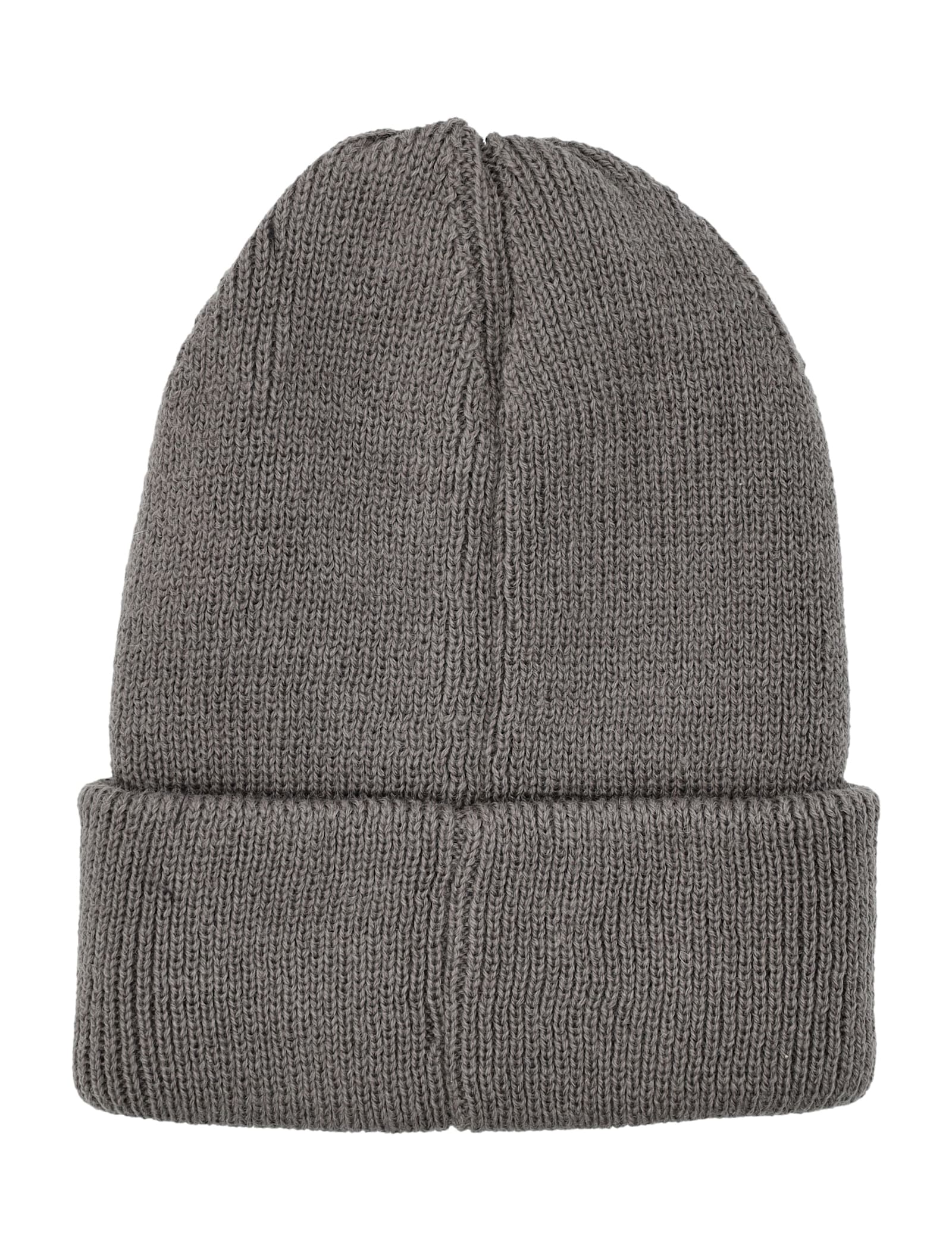 Y-3 Grey Knit Beanie With Embroidered Logo In Gray