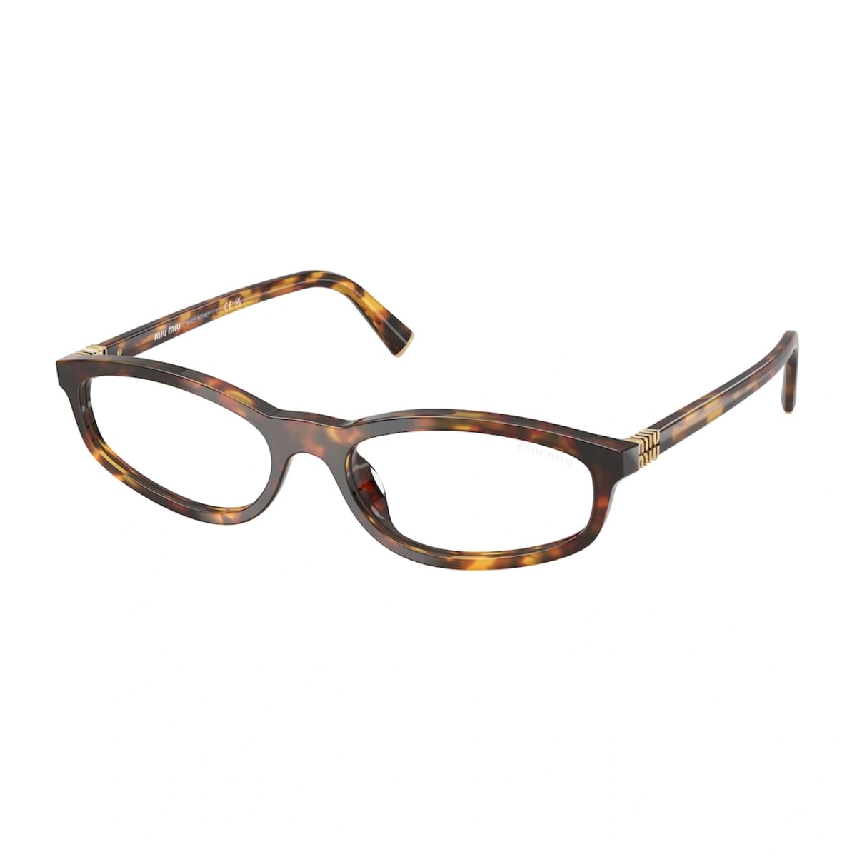 Miu Miu A06s 14l08n Havana Miele Glasses In Brown