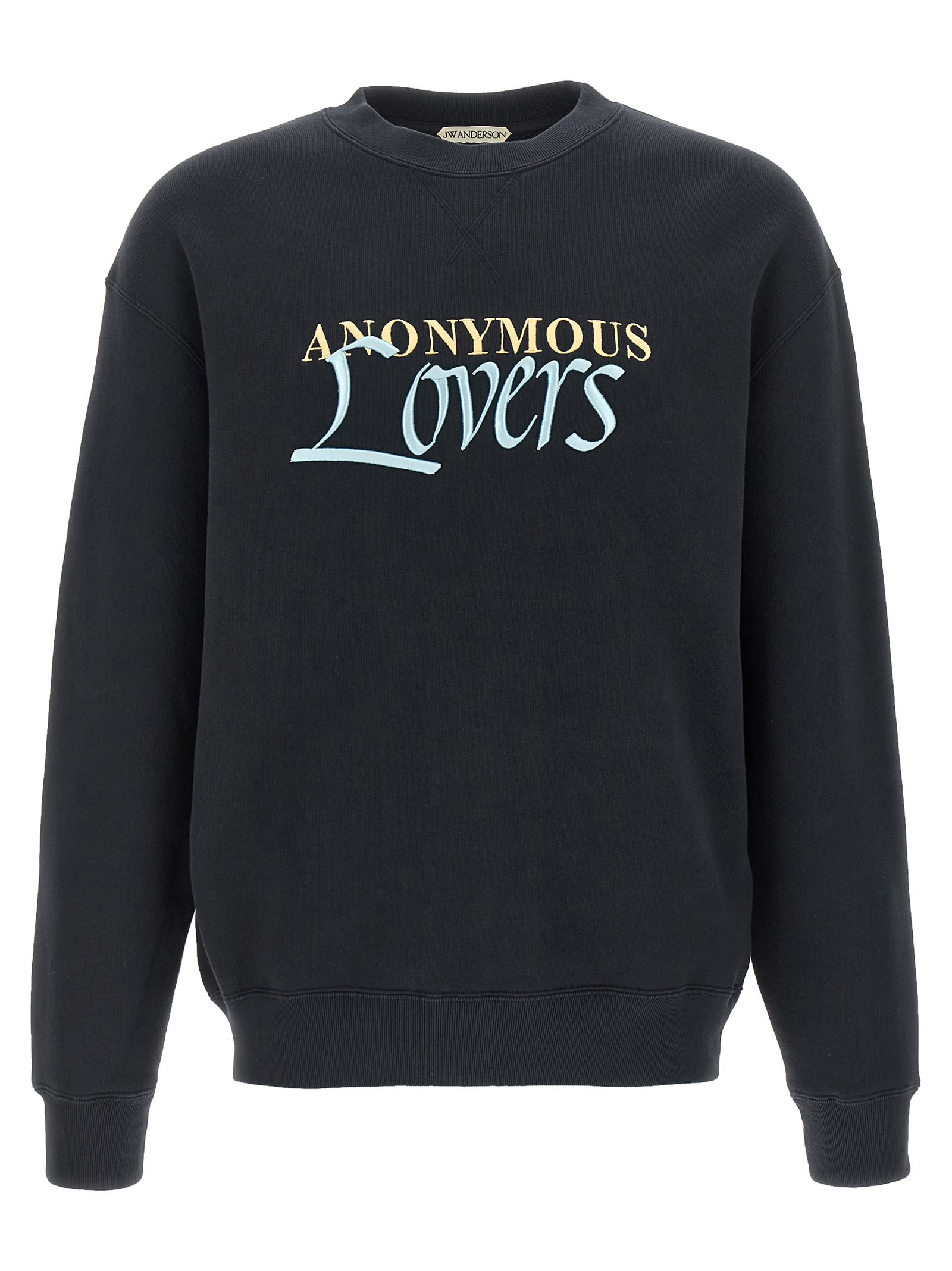 Jw Anderson Anonymous Lovers Sweatshirt Limited Edition In Black