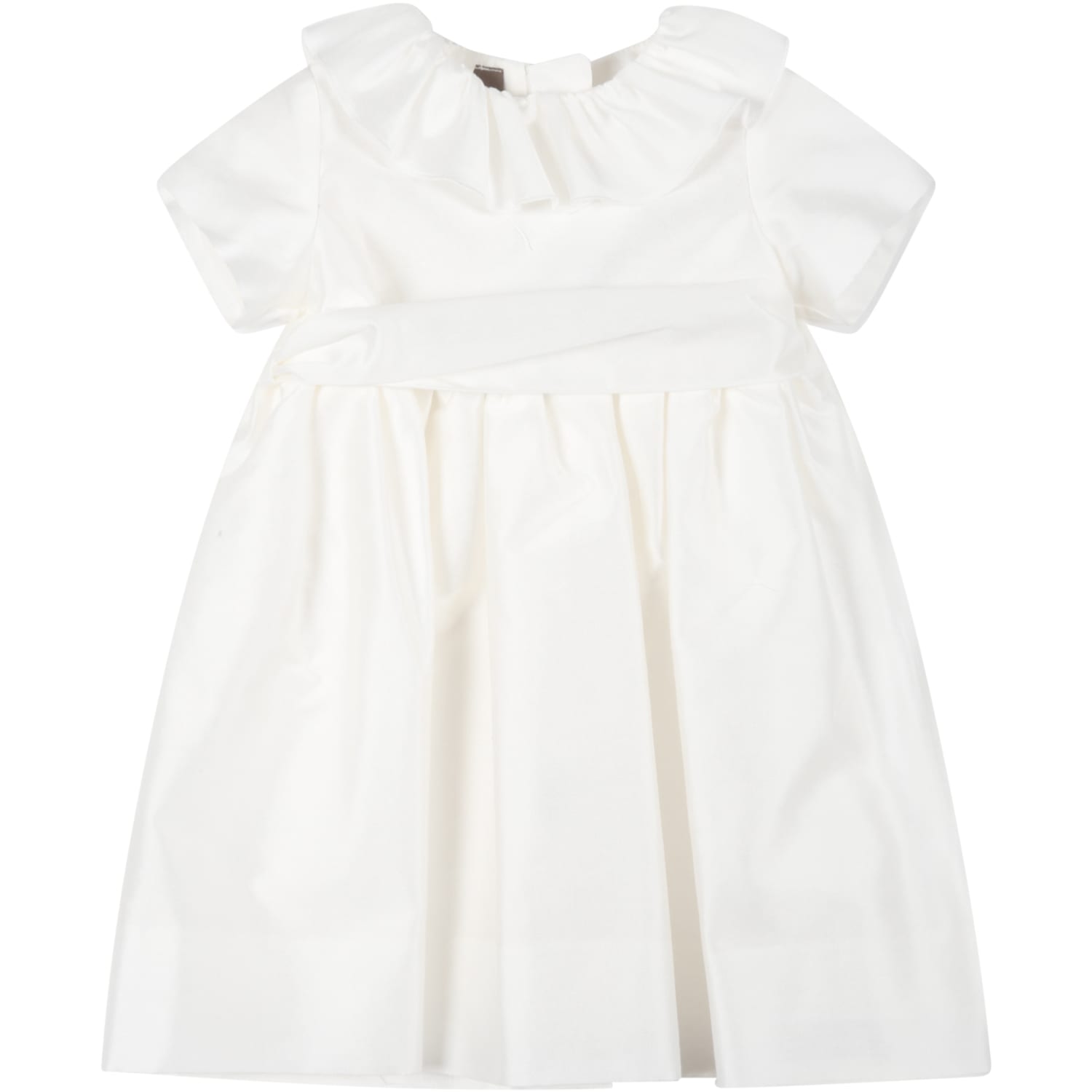 LITTLE BEAR WHITE DRESS FOR BABY GIRL