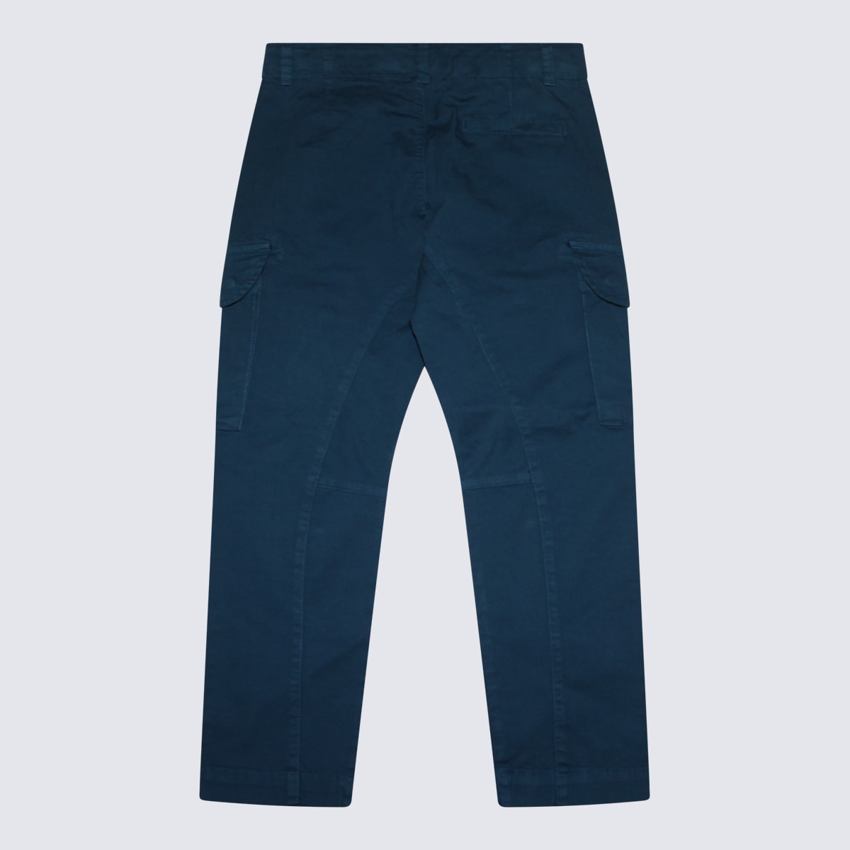 Shop C.p. Company Blue Cotton Pants In Ink Blue