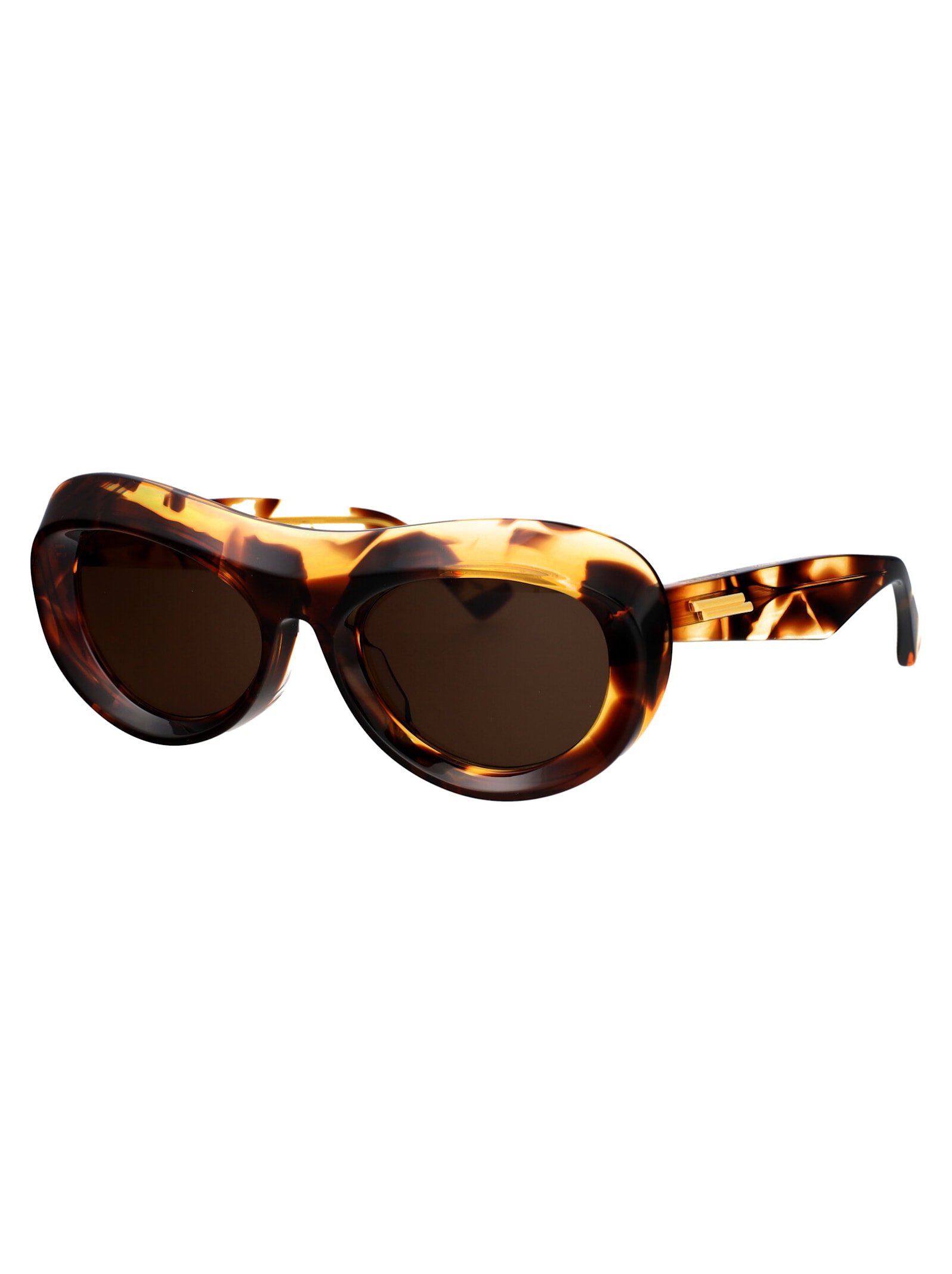 Shop Bottega Veneta Bv1284s Sunglasses In 002 Havana Havana Brown