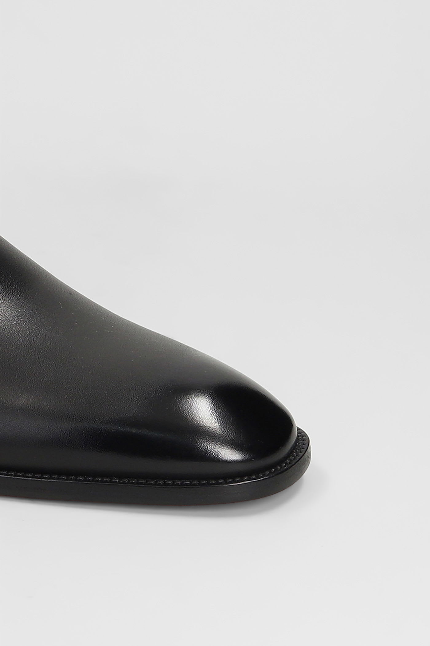 Christian Louboutin Danny Flex Loafers In Black Leather In Black