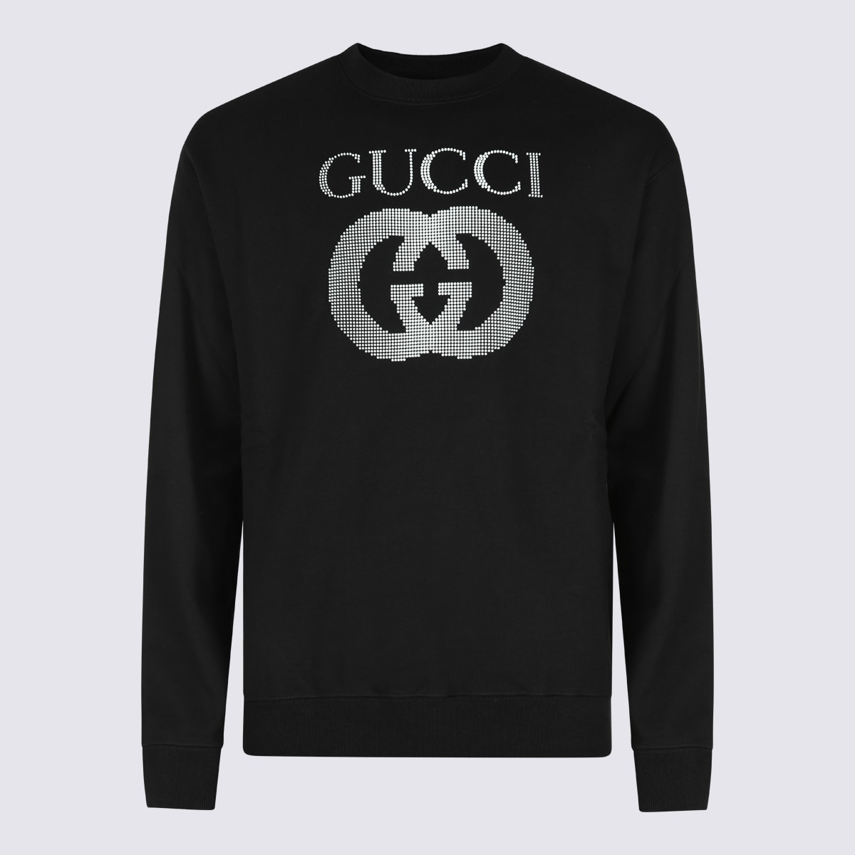 GUCCI BLACK COTTON SWEATSHIRT