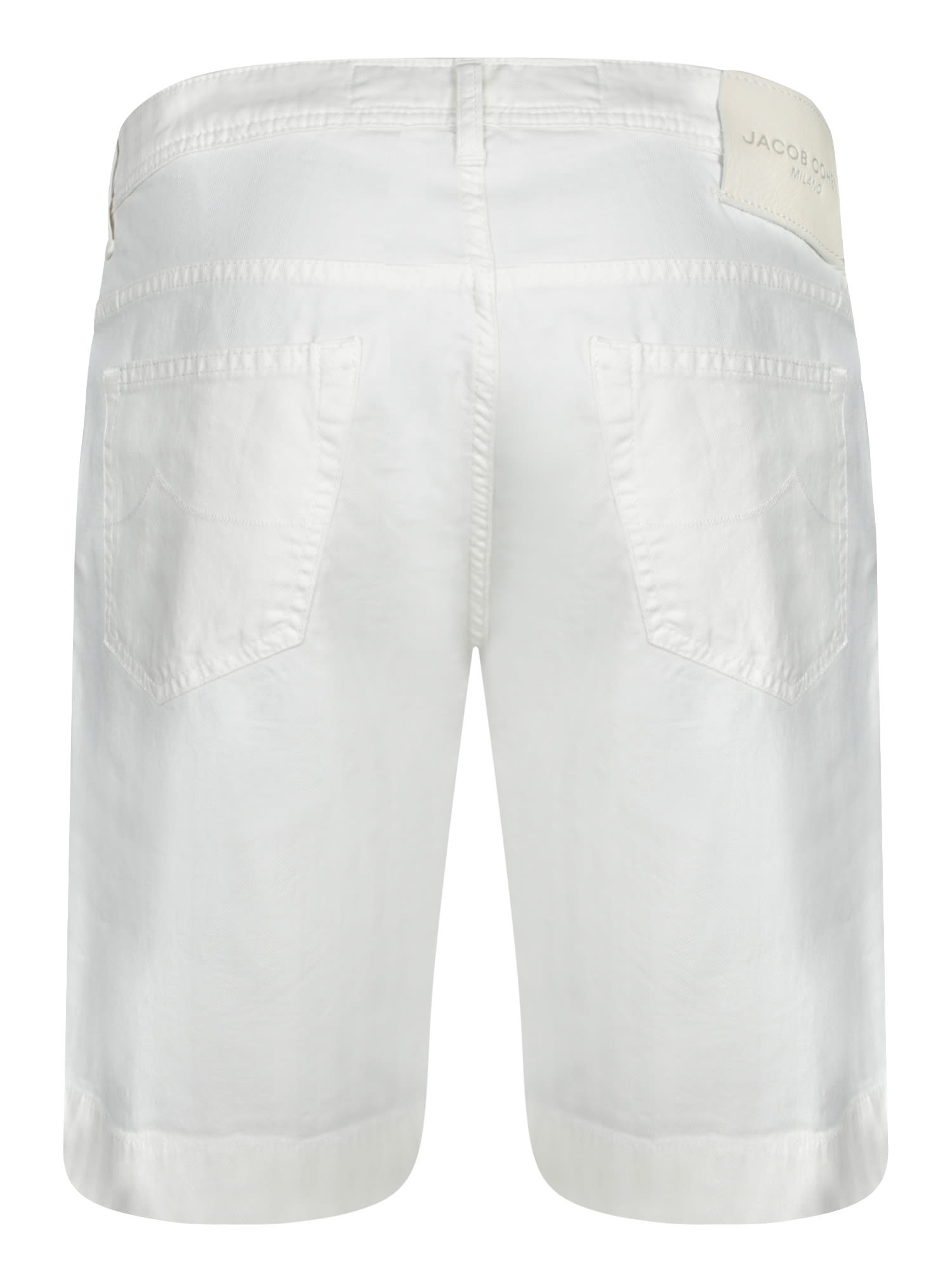 JACOB COHEN CREAM BERMUDA SHORTS
