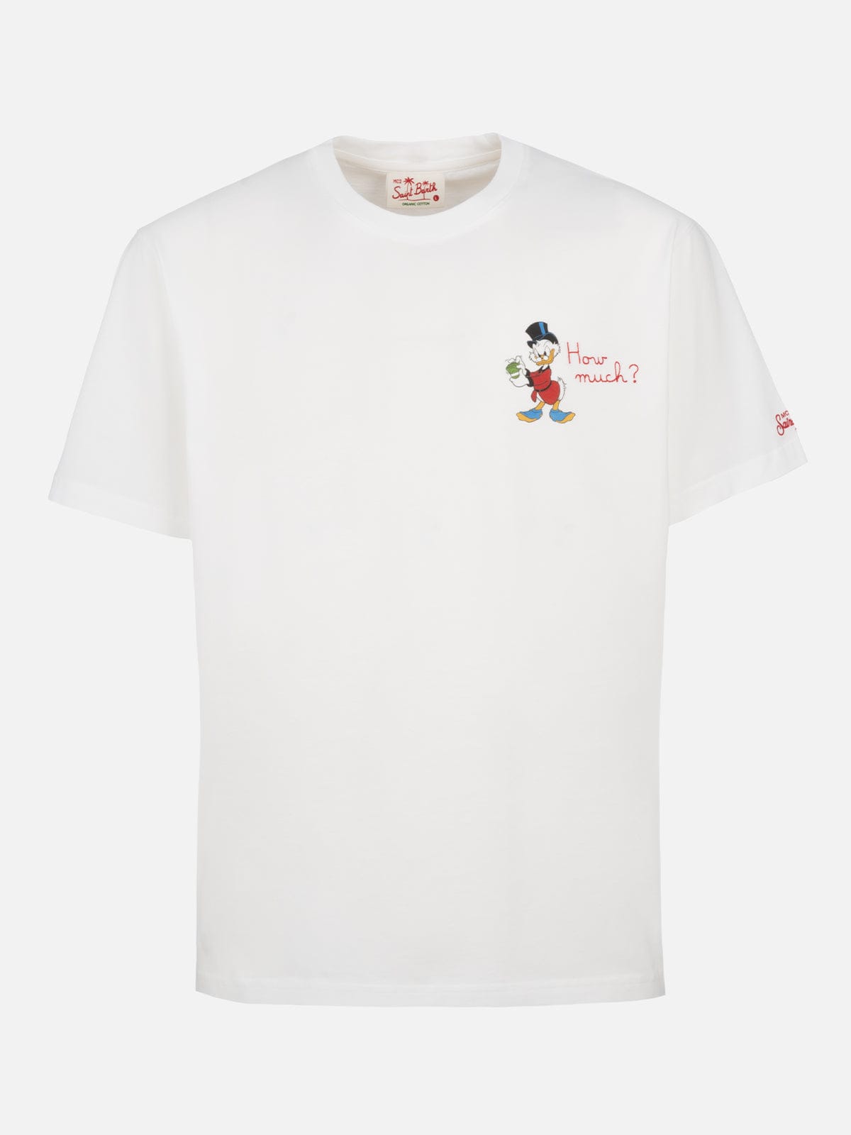 MC2 SAINT BARTH MAN COTTON T-SHIRT WITH SCROOGE PRINT AND EMBROIDERY ©DISNEY SPECIAL EDITION