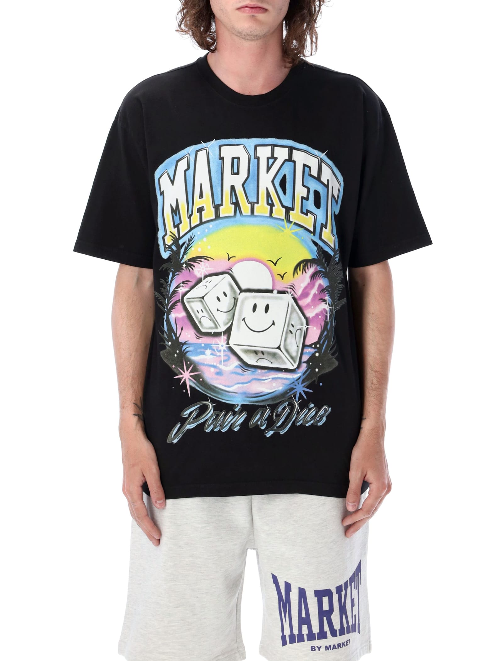 MARKET SMILEY PAIR OF DICE T-SHIRT