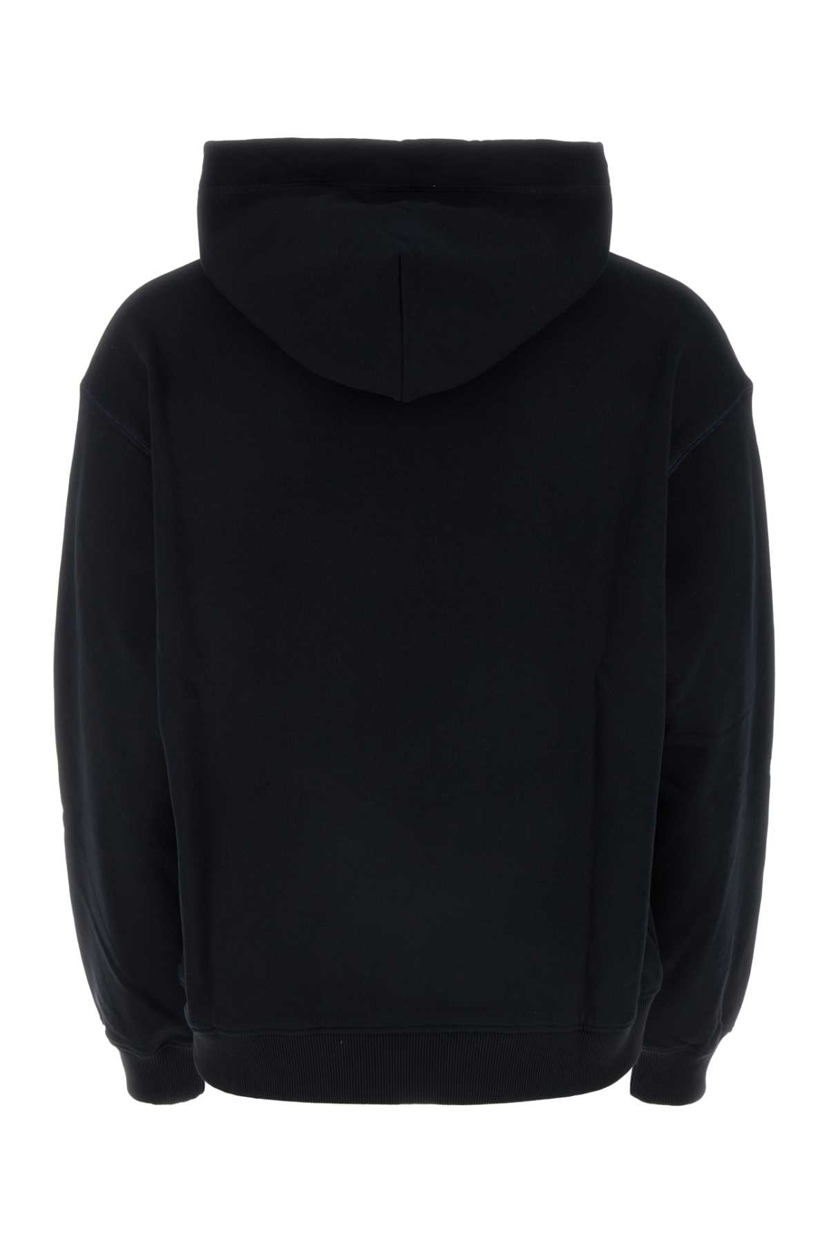 Shop Dolce & Gabbana Black Cotton Sweatshirt In Bluscurissimo1