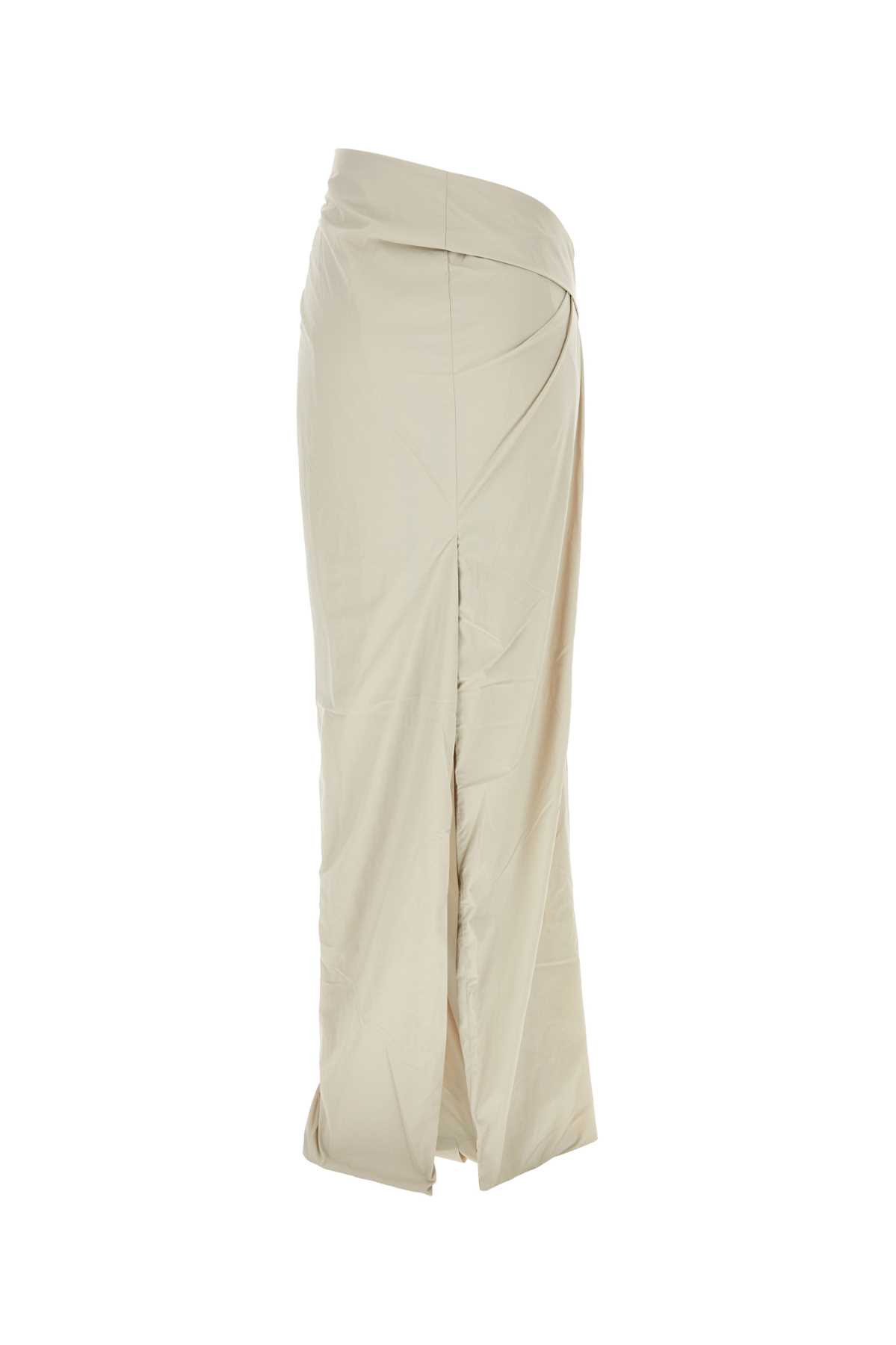 Entire Studios Off-white Structured Maxi Skirt In Paper
