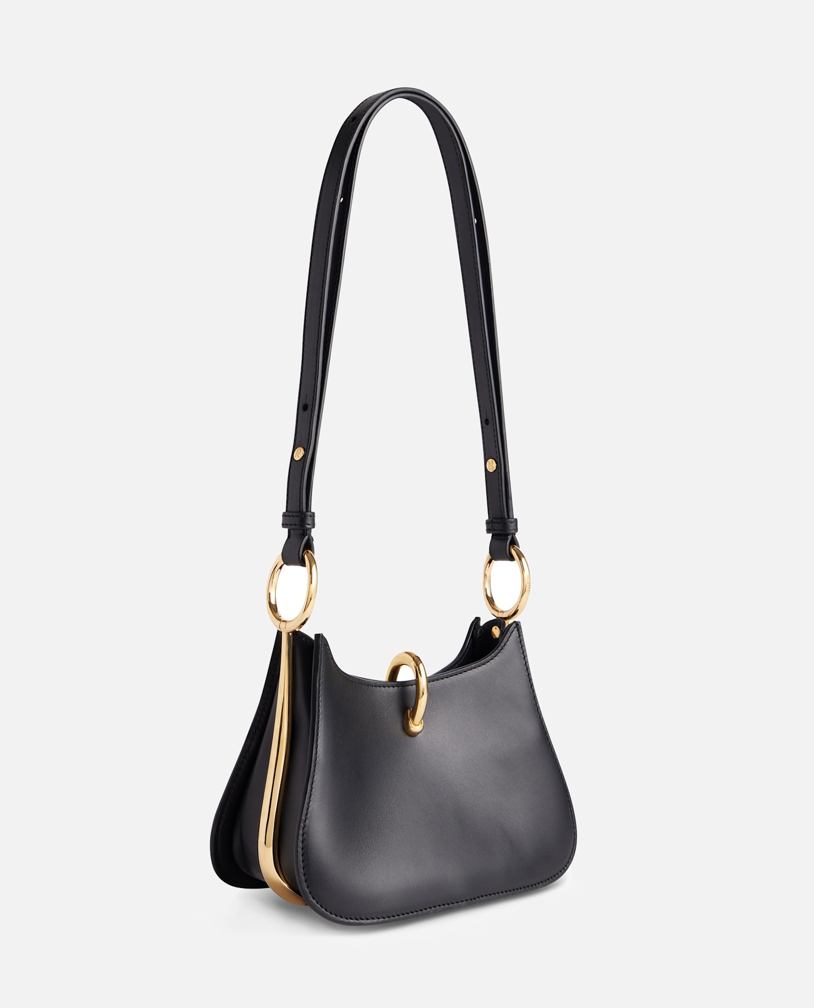 Rabanne Leather Crossbody Bag In Black