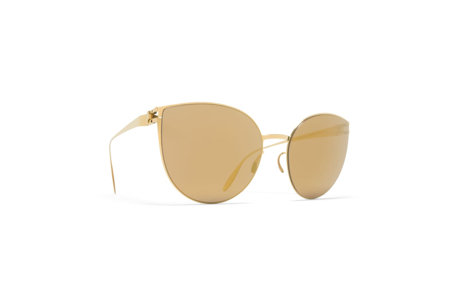 Shop Mykita Sunglasses In Oro/specchiato Oro