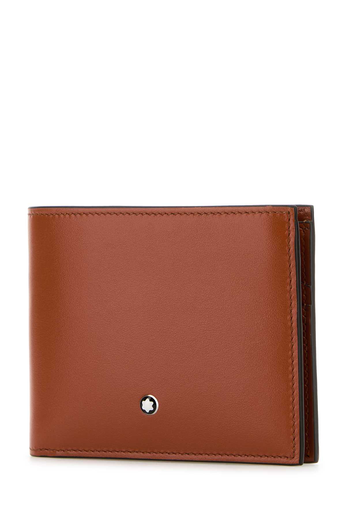 Shop Montblanc Dark Orange Leather Wallet In 000