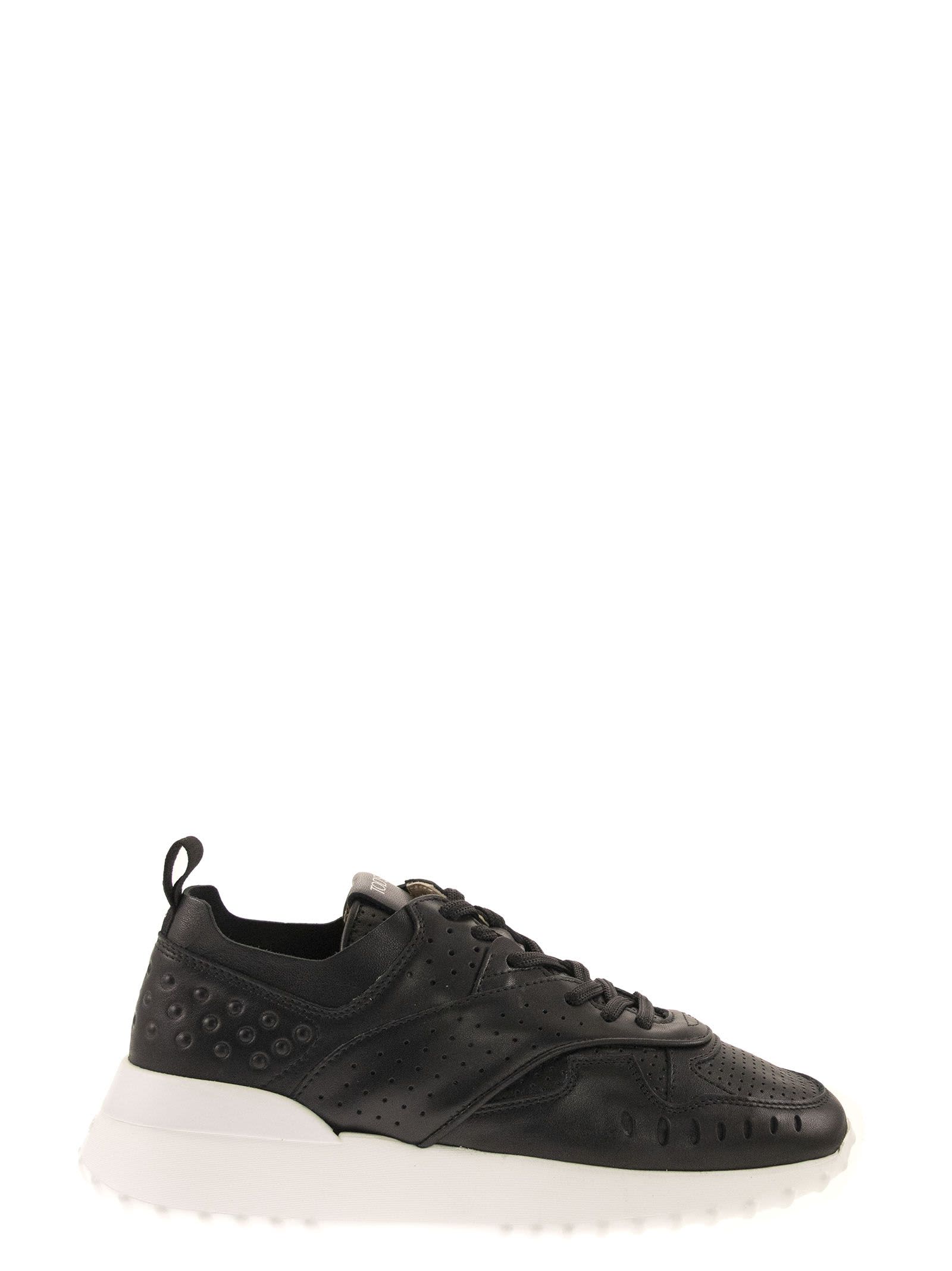 Tods Leather Sneaker - Black