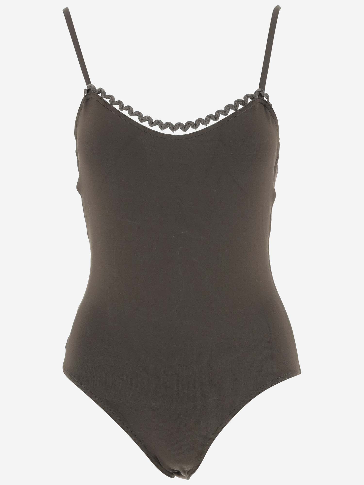 Shop Eres Fantasy One-piece Swimsuit In Brown