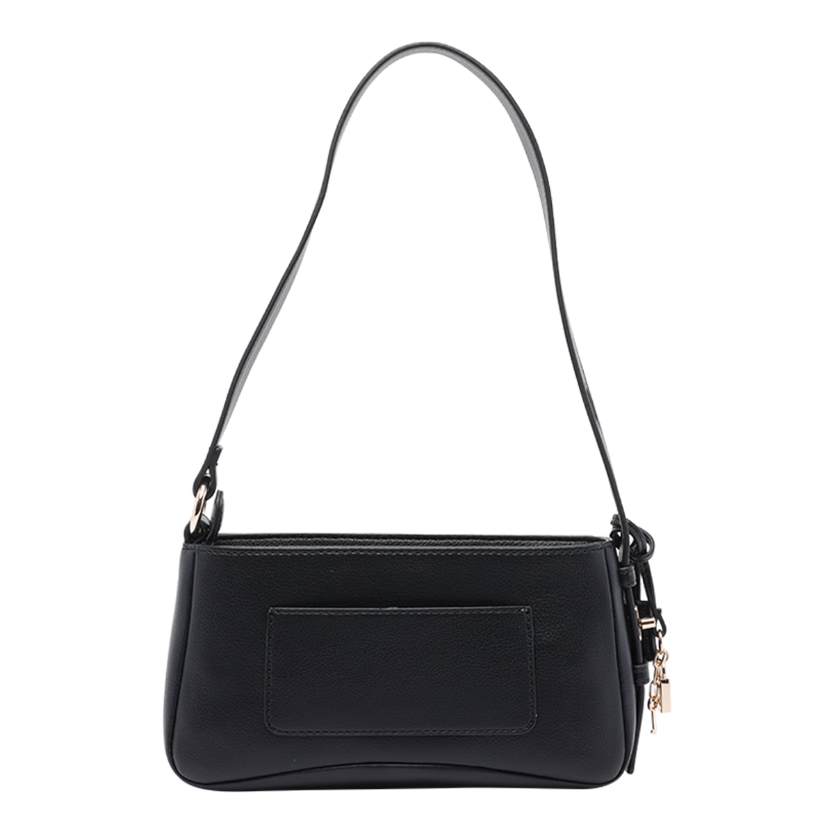 Liu •jo Logo Medium Shoulder Bag In Black