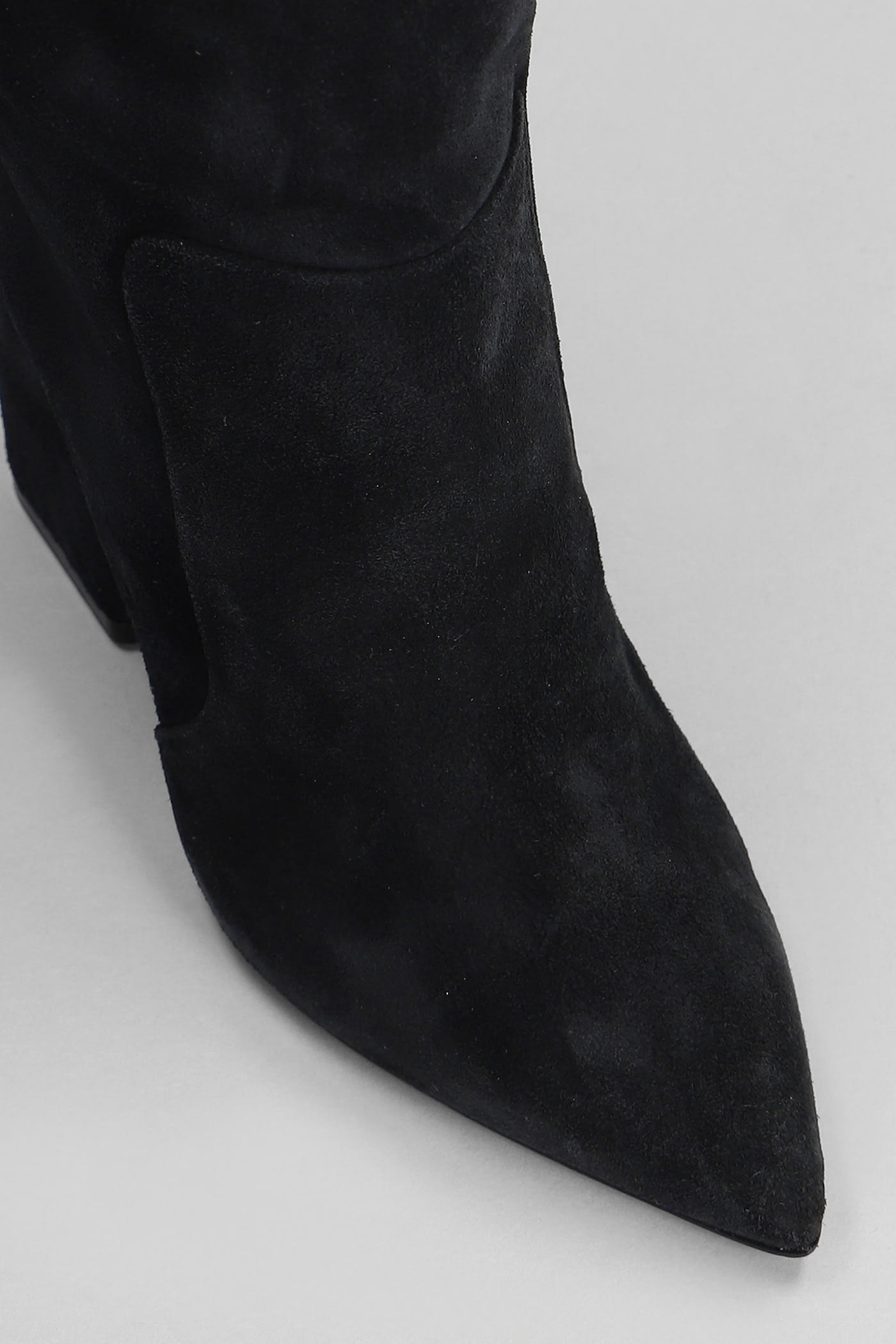 Shop Paris Texas Anja Boot High Heels Boots In Black Suede