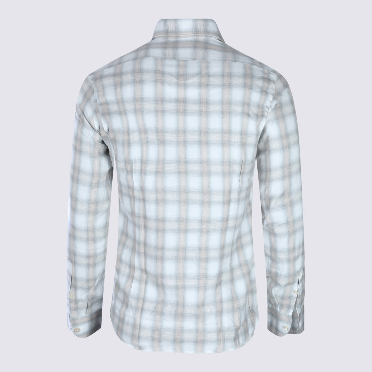 Eleventy Relaxed Plaid Long Sleeve Button-down Shirt In Multi