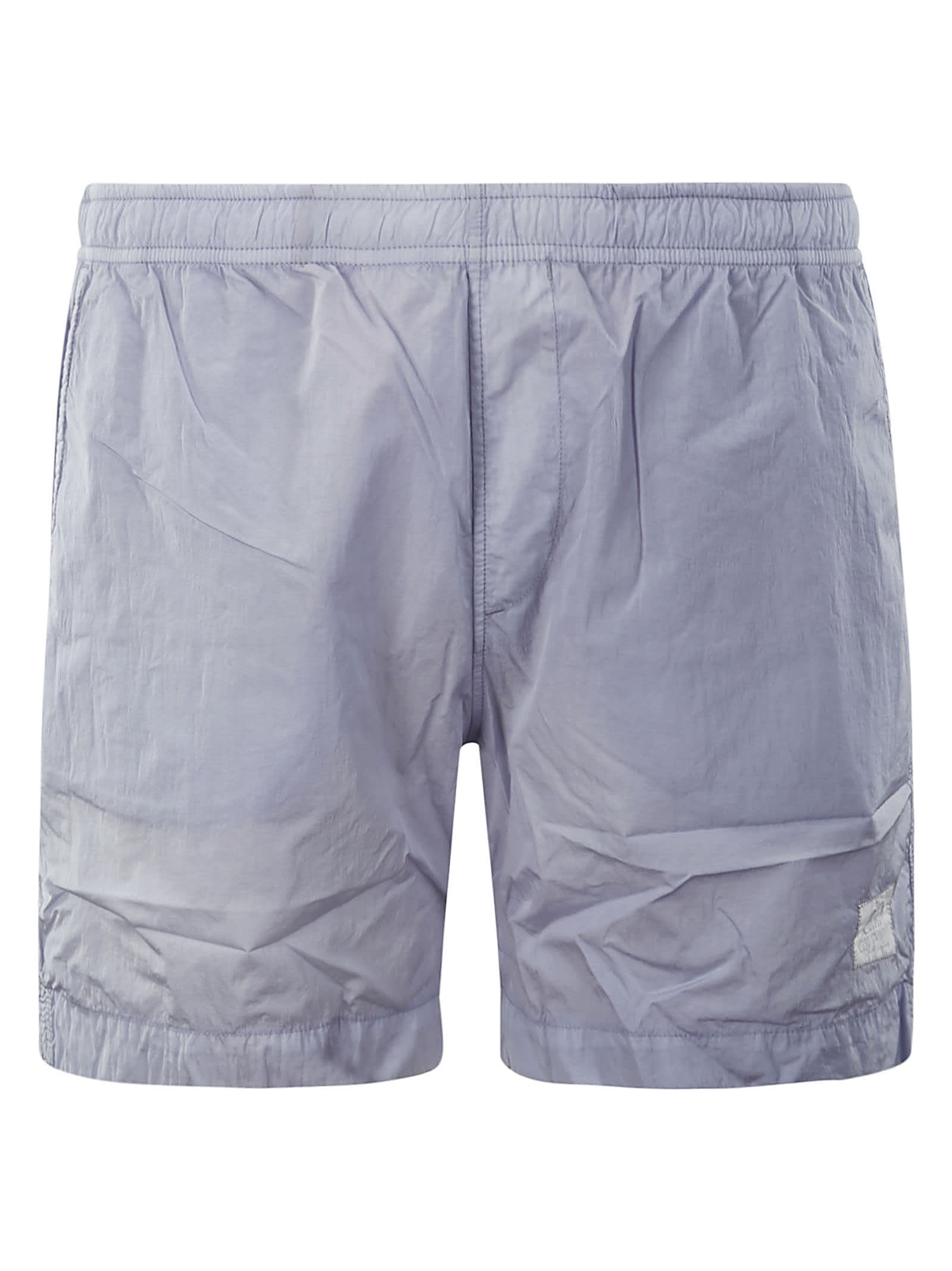 C.p. Company C.p.company Logo Patch Swim Shorts In Gray