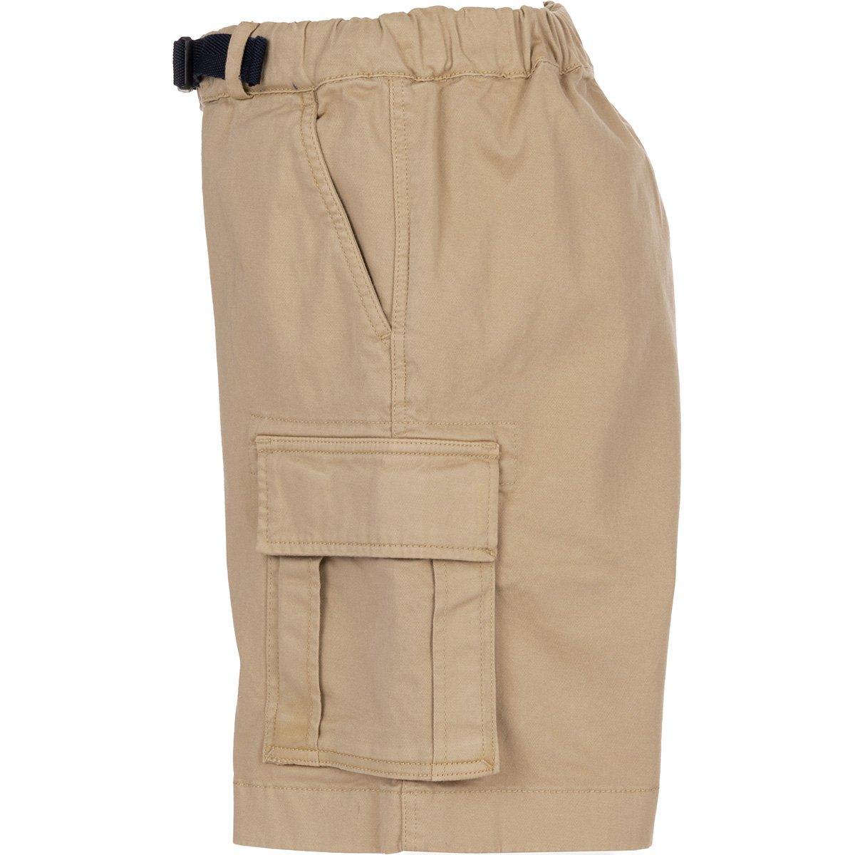 Shop Woolrich Logo-detailed Belted Waist Cargo Shorts In Beige