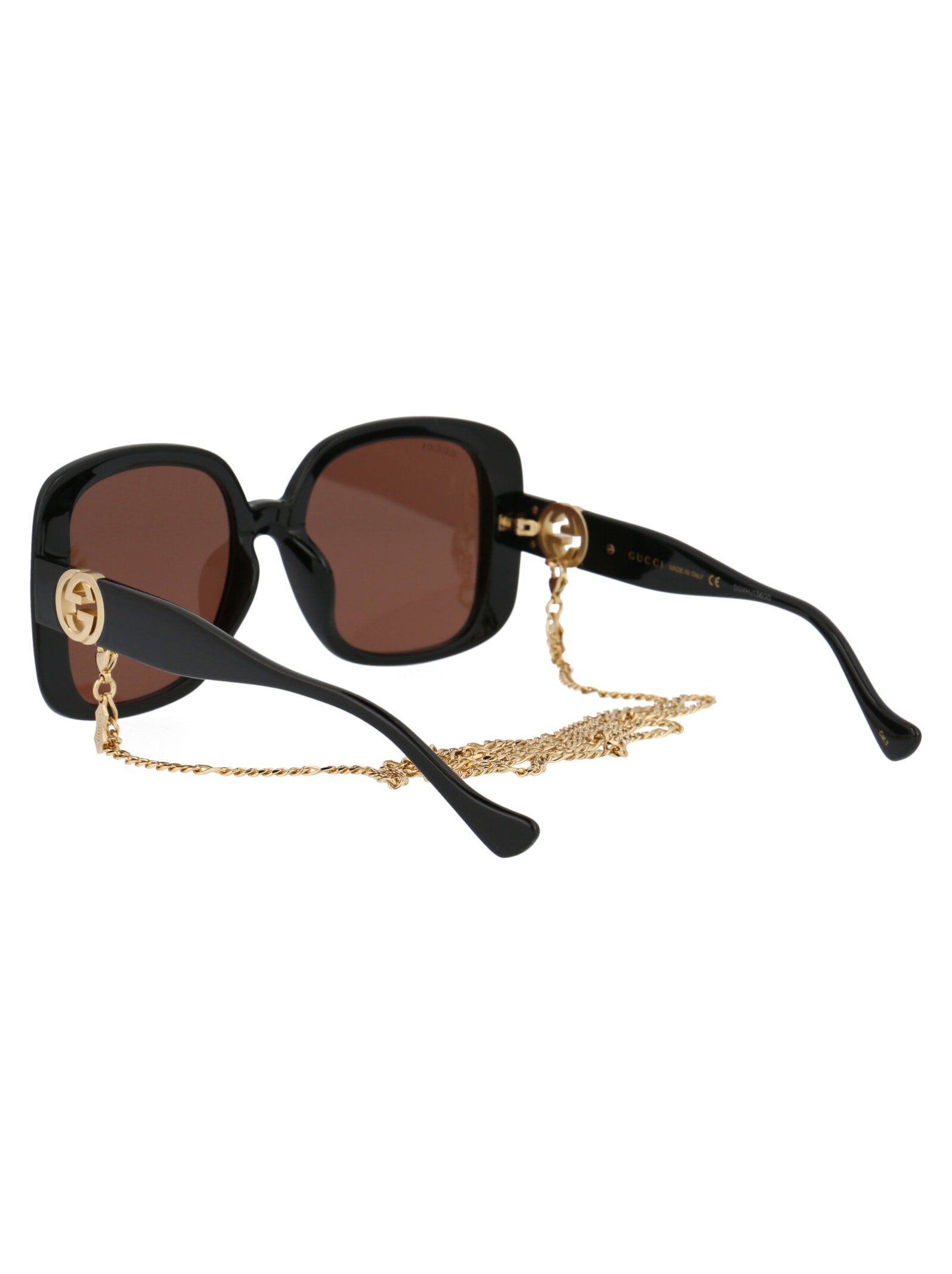 Shop Gucci Gg1029sa Sunglasses In 005 Black Black Brown