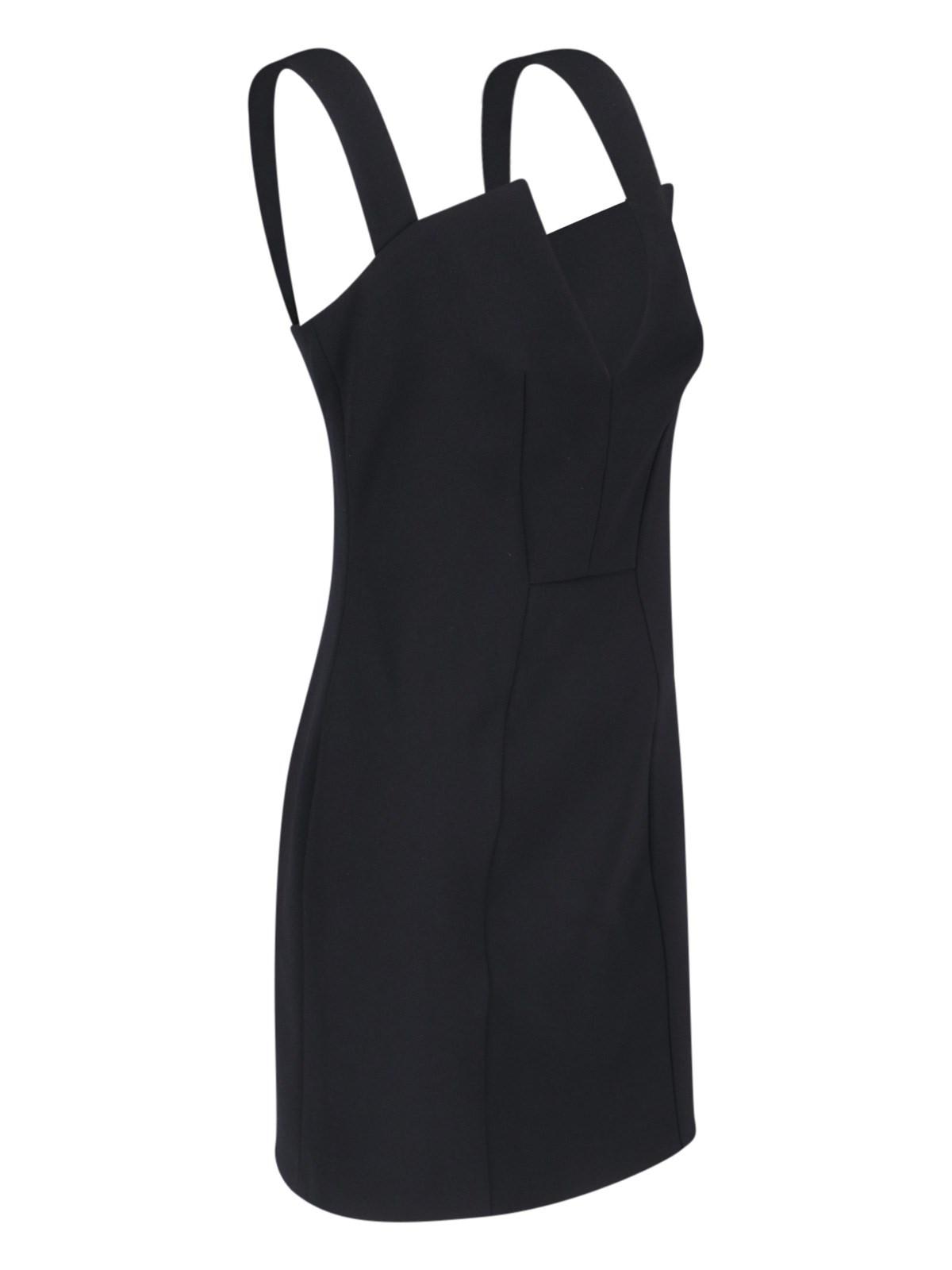 Shop Givenchy V-neck Mini Dress In Black