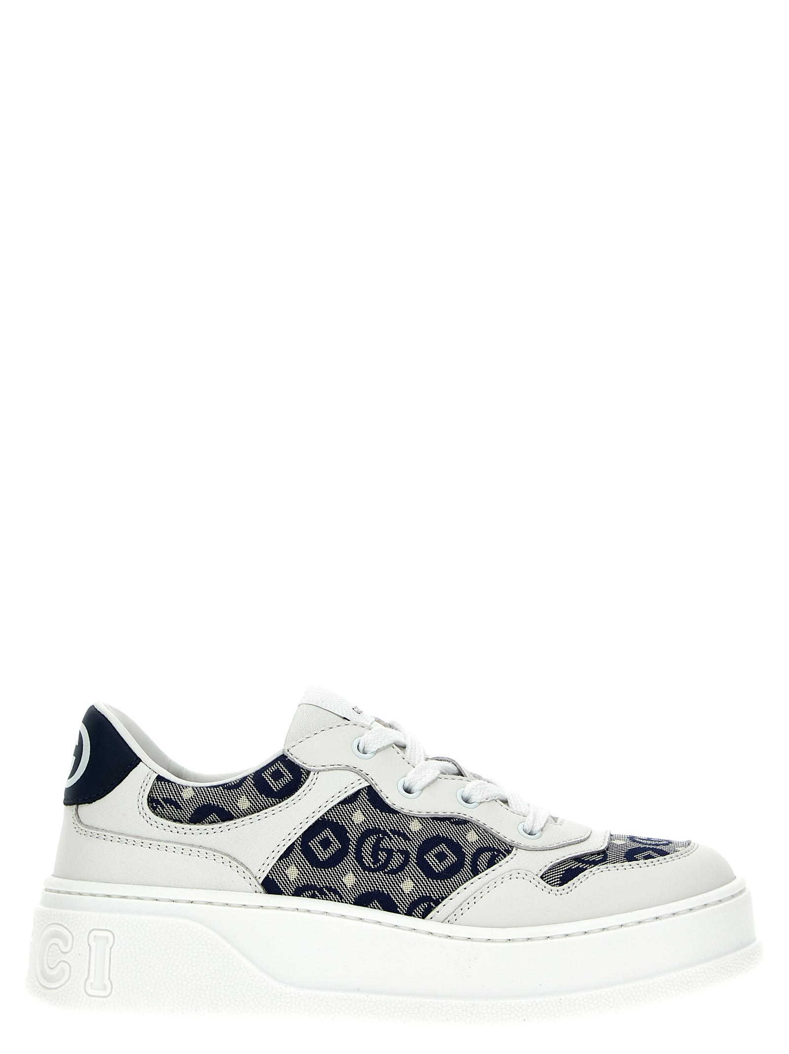 Gucci Kids' Doppia Gg Sneakers In White