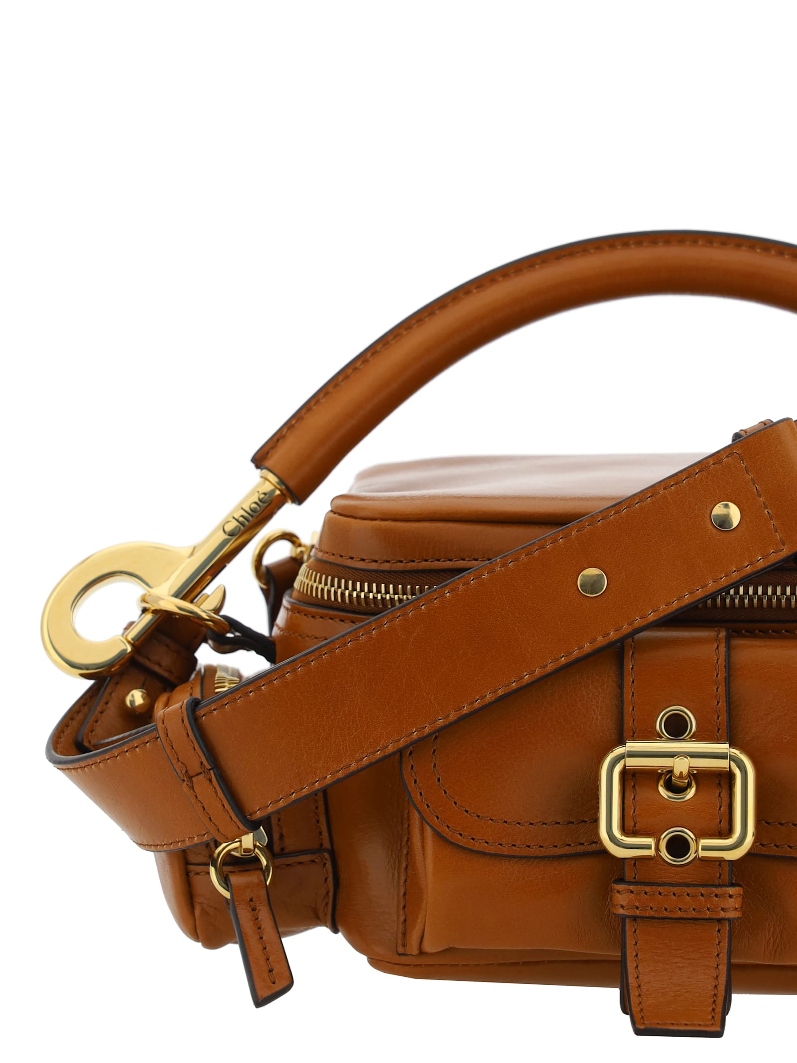 Shop Chloé Camera Handbag In Clay Brown