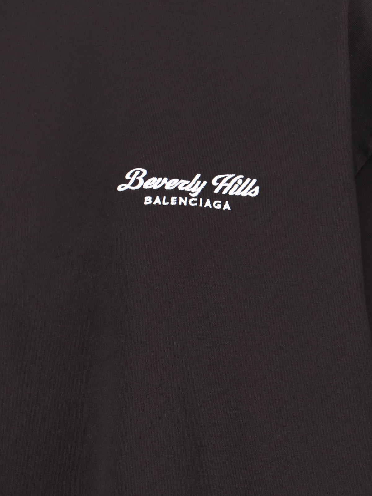 Shop Balenciaga Beverly Hills Vintage Jersey T-shirt In Washed Black