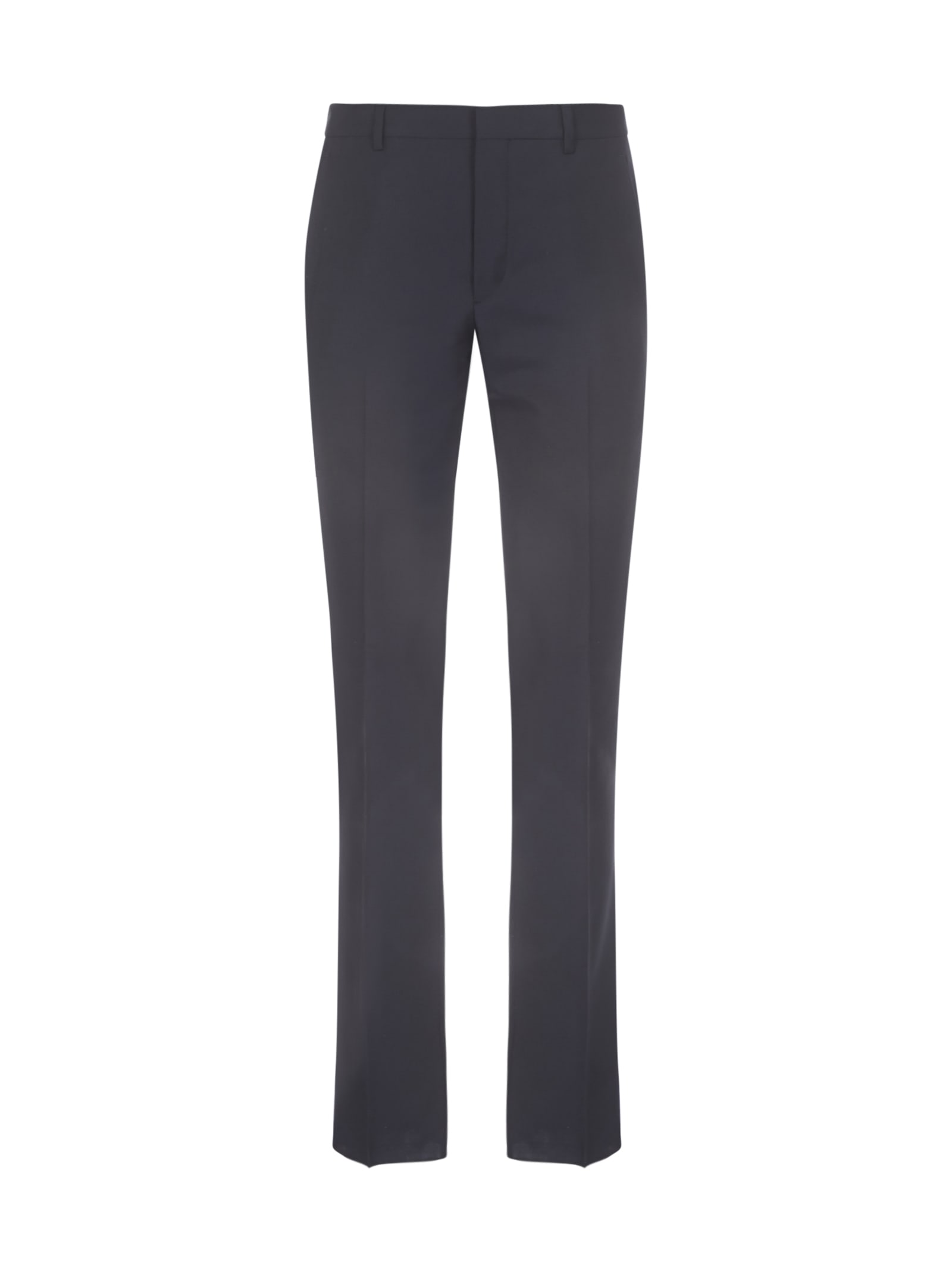 PRADA WOOL AND MOHAIR TAILORED TROUSERS,11217947