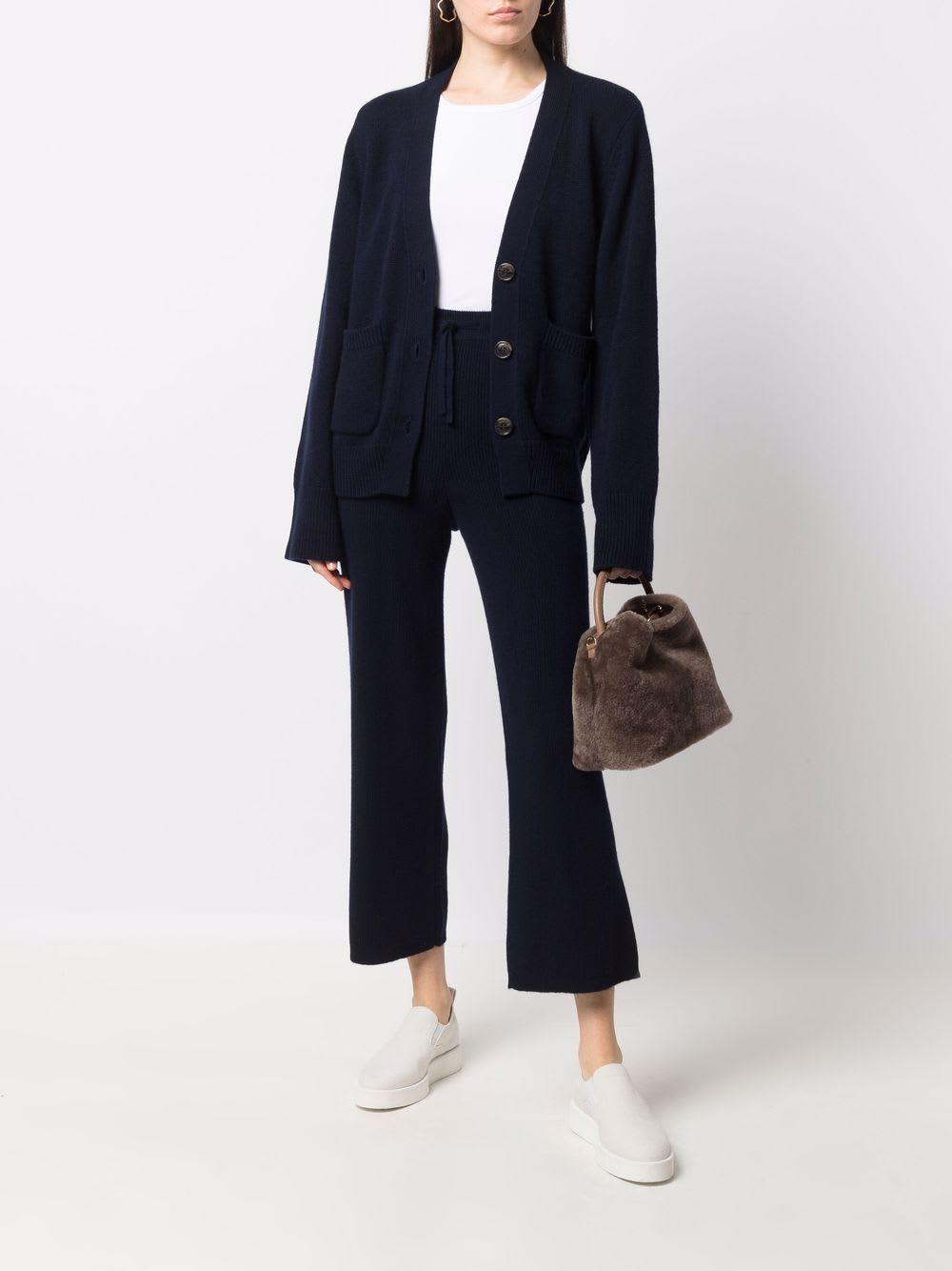Lisa Yang Danni Cashmere Cardigan In Blue