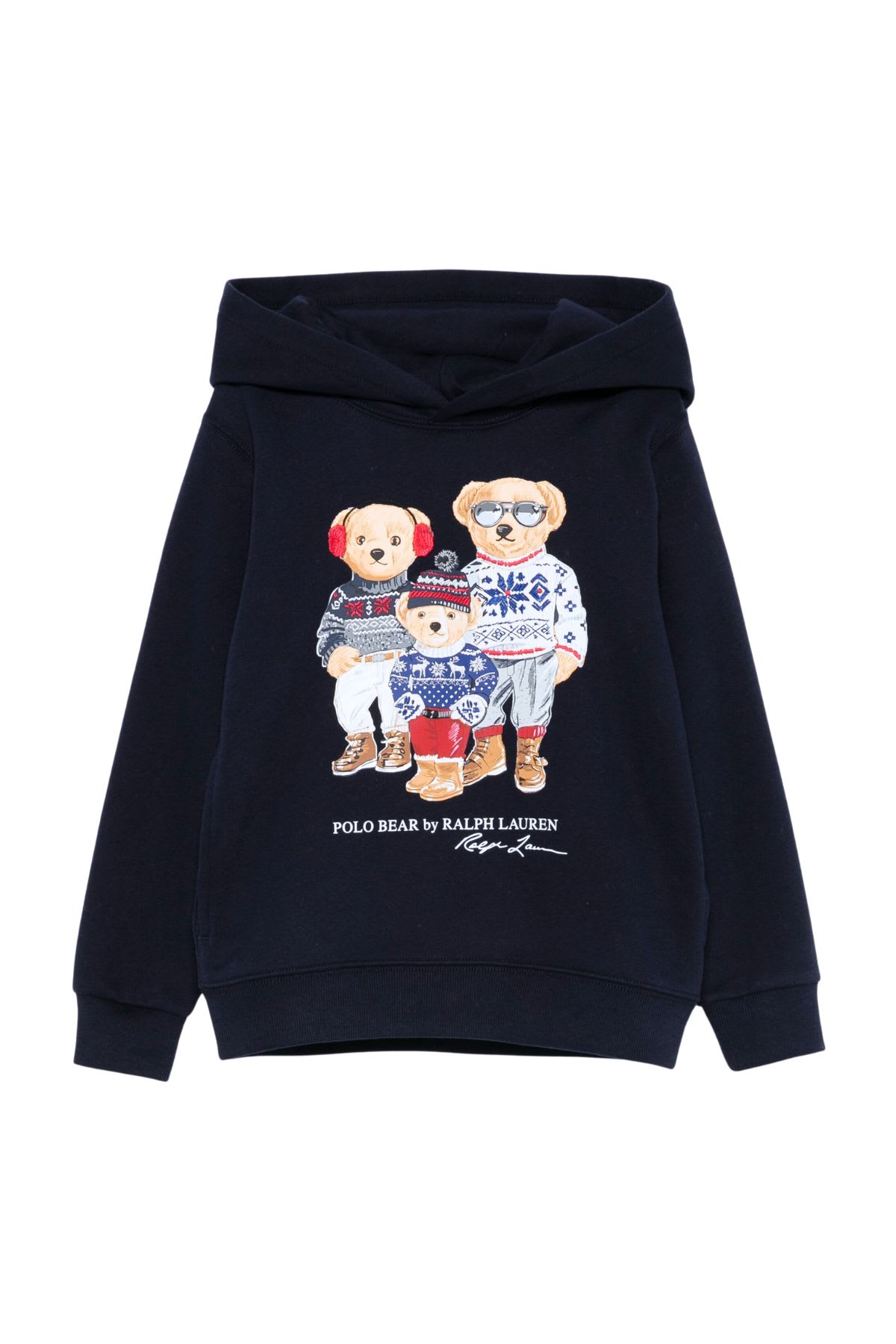 Polo Ralph Lauren Polo Bear Fleece Hoodie In Navy