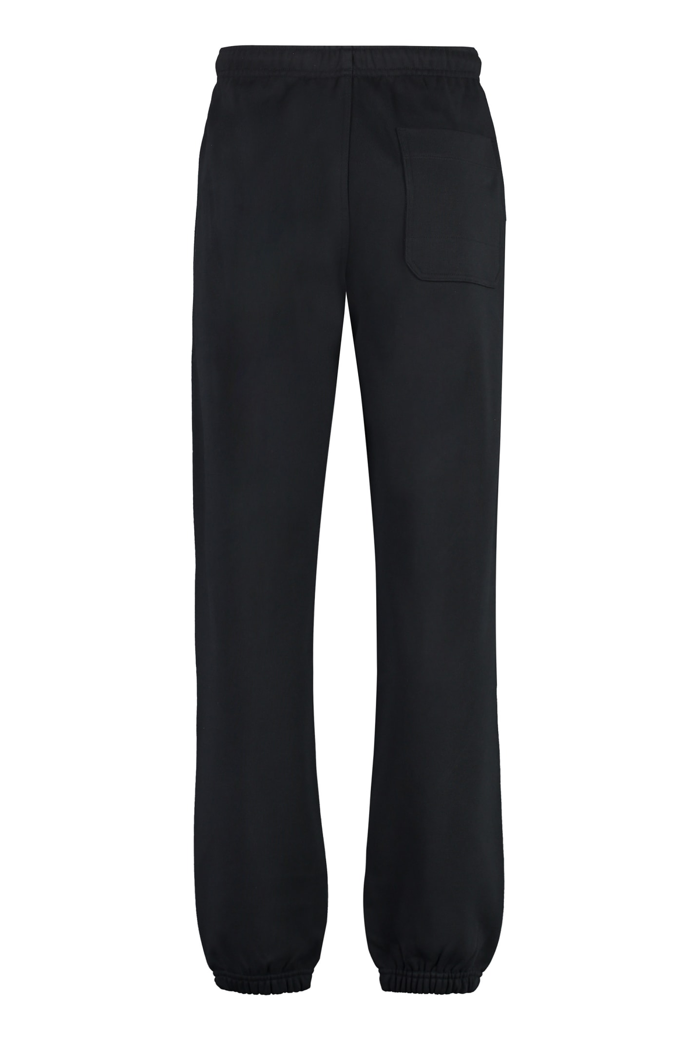 Shop Y-3 Cotton Track-pants In Black
