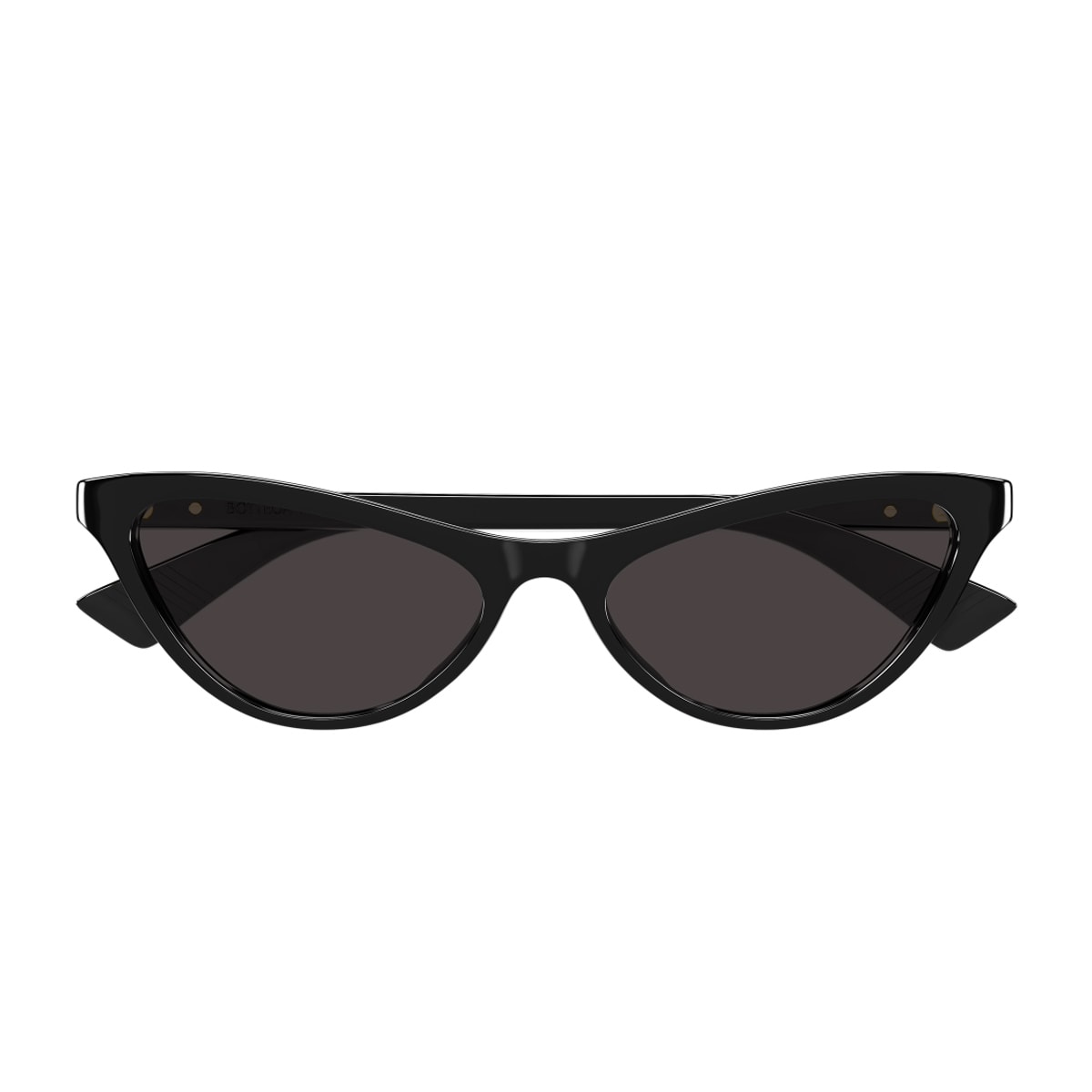Bottega Veneta Bv1414s Linea Ribbon 001 Black Grey Sunglasses In Black