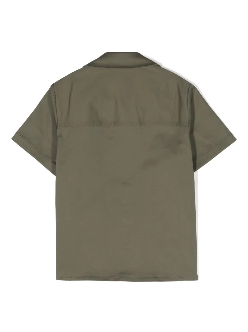 Shop Golden Goose Shirt With Wide Collar In Green
