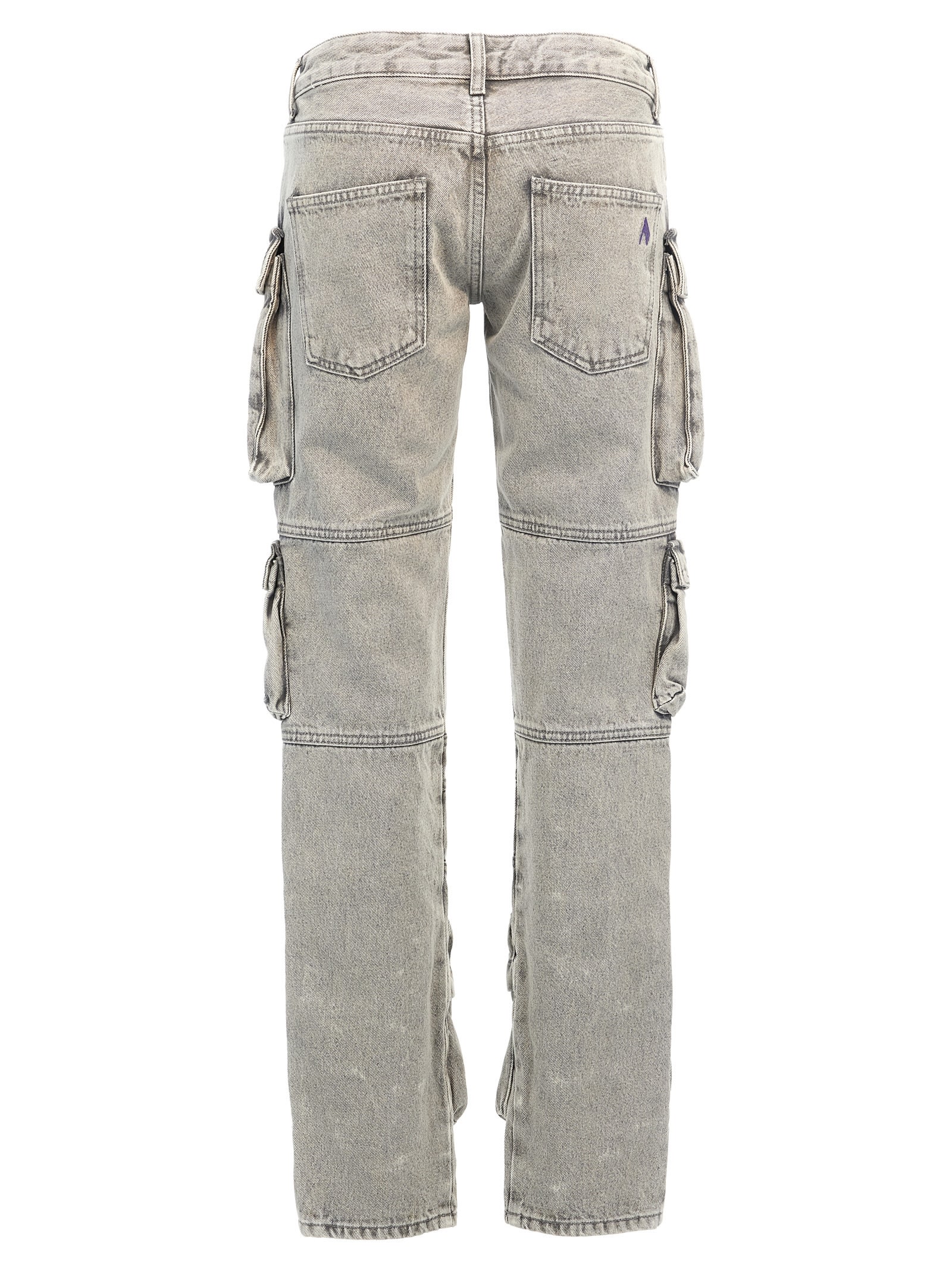 Shop Attico Essie Jeans In Gray