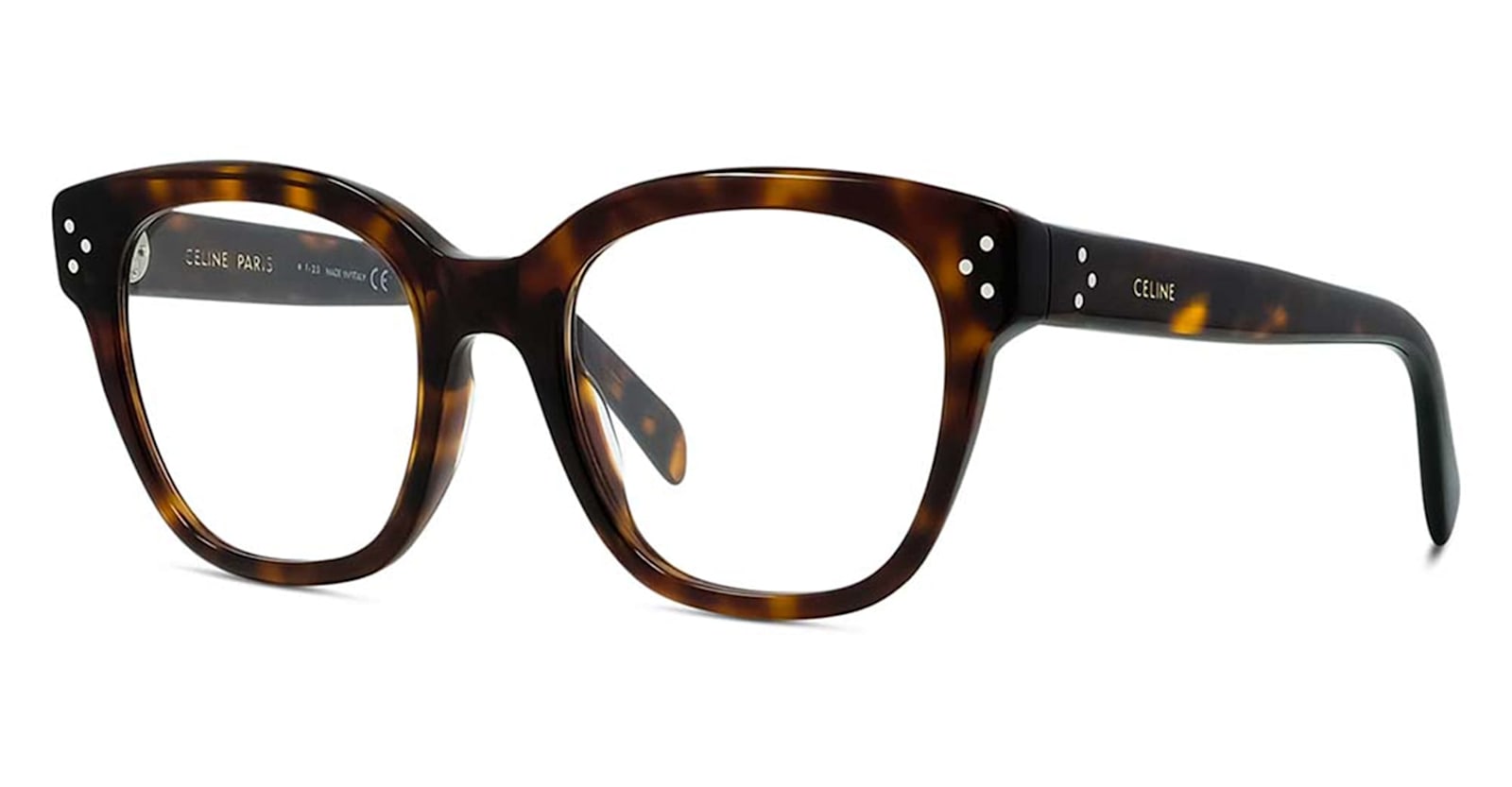 Celine Cl50086i 3 Dots 054 Havana Glasses In Brown