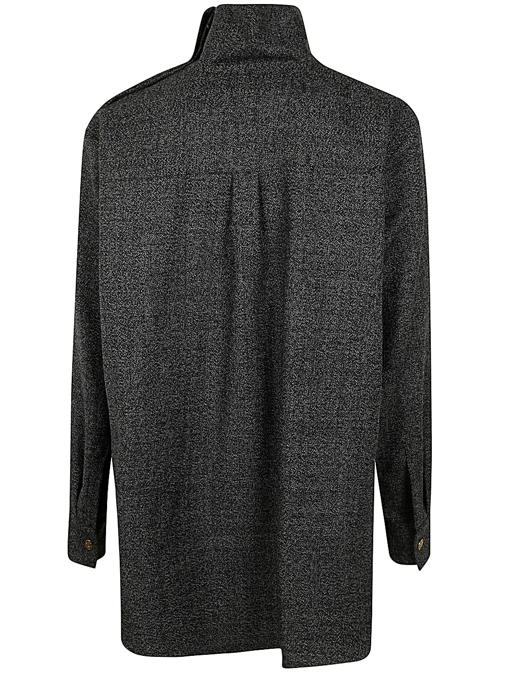 Shop Emporio Armani Shirt In Dark Grey Melange