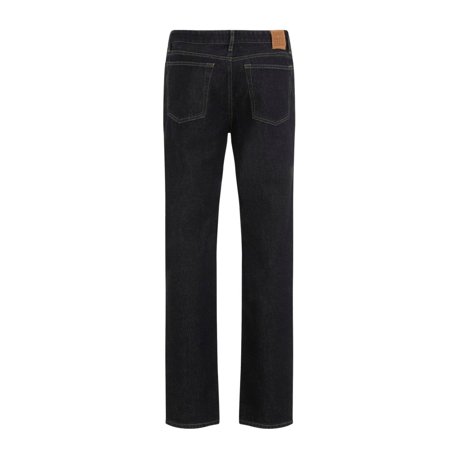 Totême Toteme Women Organic Cotton Denim Jeans In Blu
