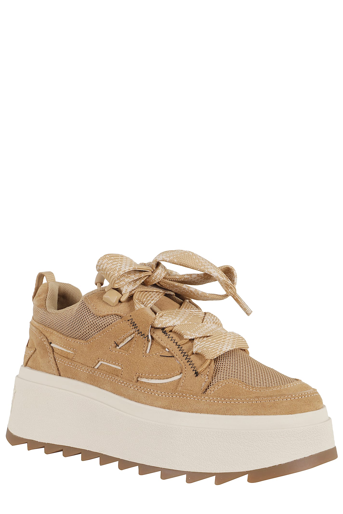 Ash Calf Suede Sneakers In Brown