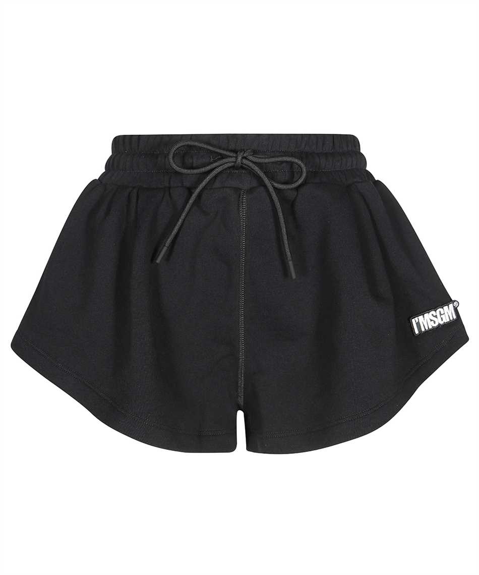 Msgm Cotton Shorts In Black
