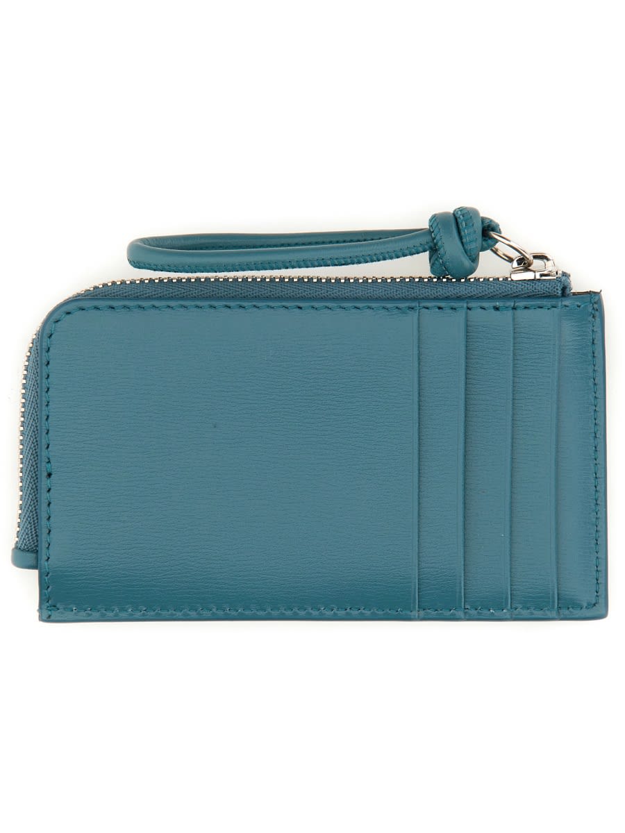 Shop Jil Sander Leather Envelope Coin Purse In Azure