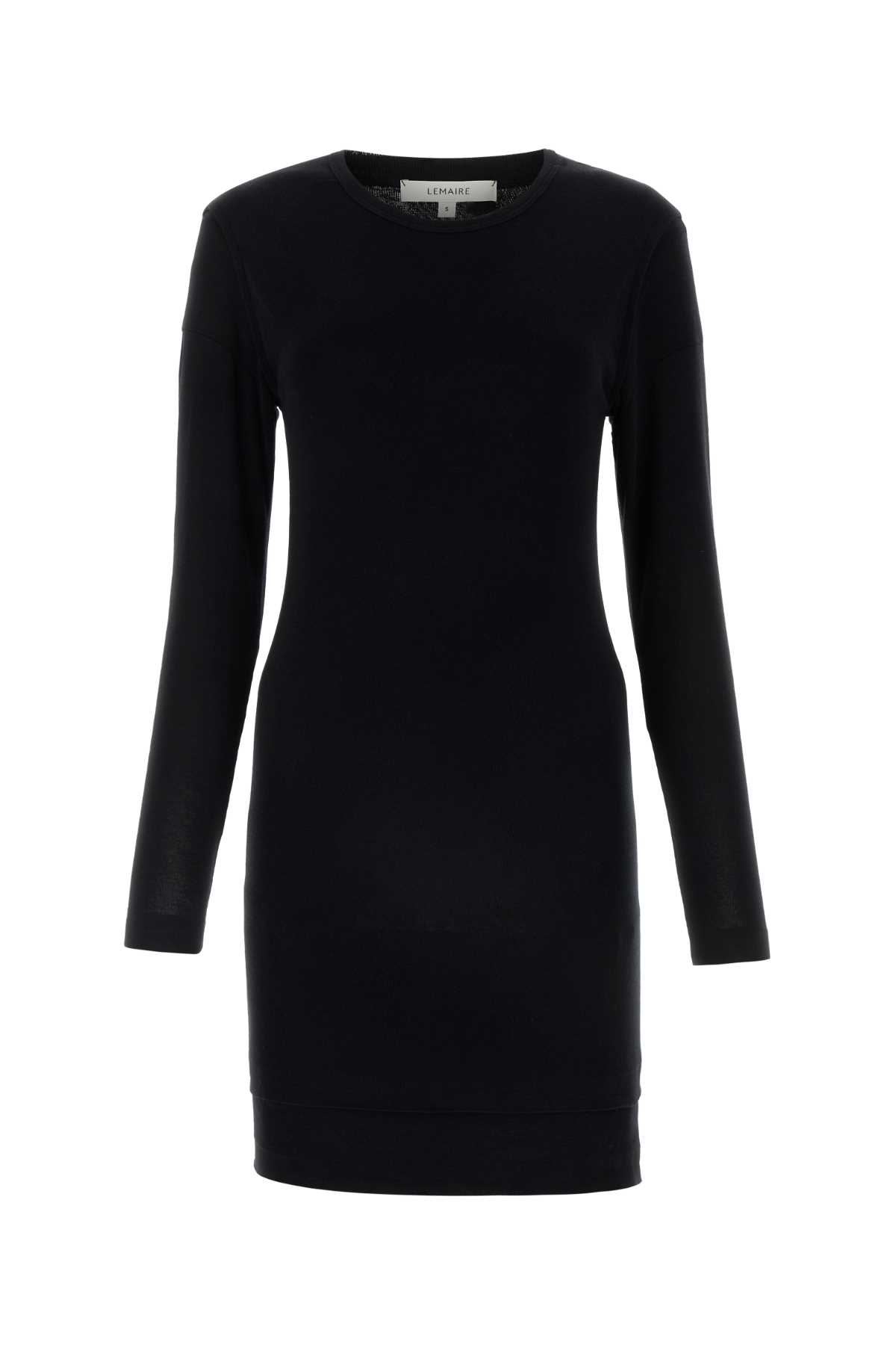 Shop Lemaire Black Cotton Dress