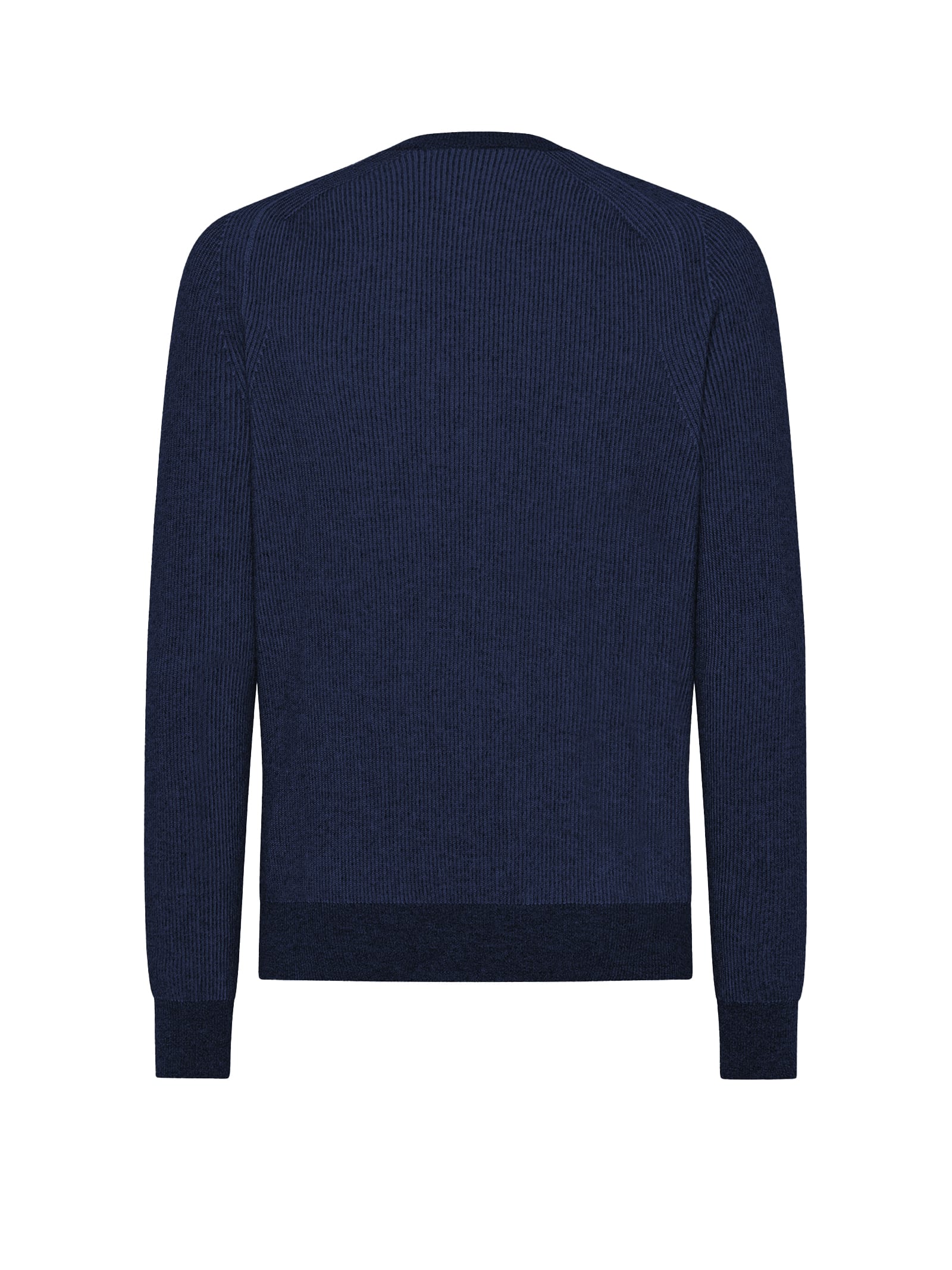 Shop Seventy Blue Crewneck Sweater With English Rib