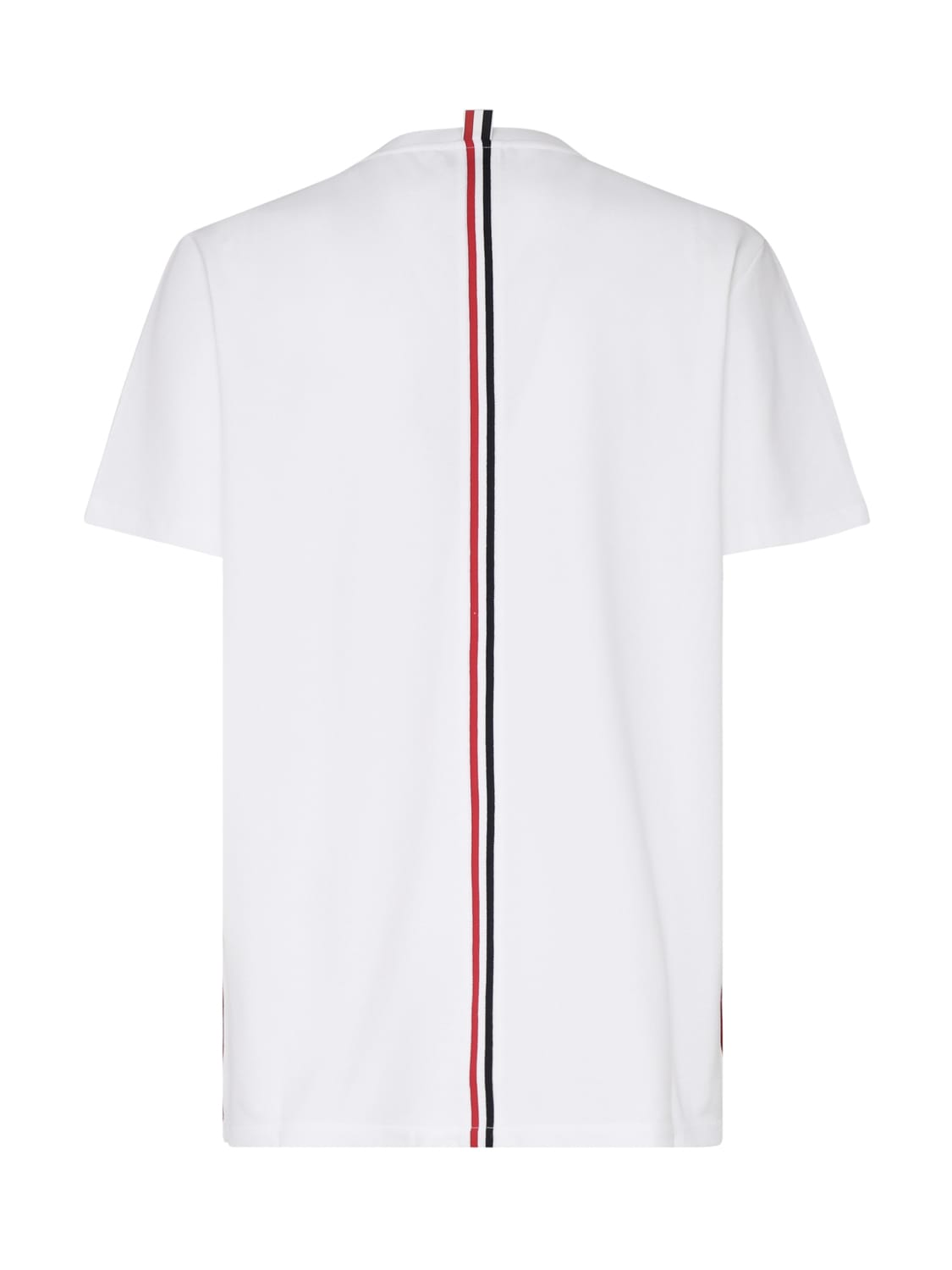 Shop Thom Browne Cotton T-shirt In White